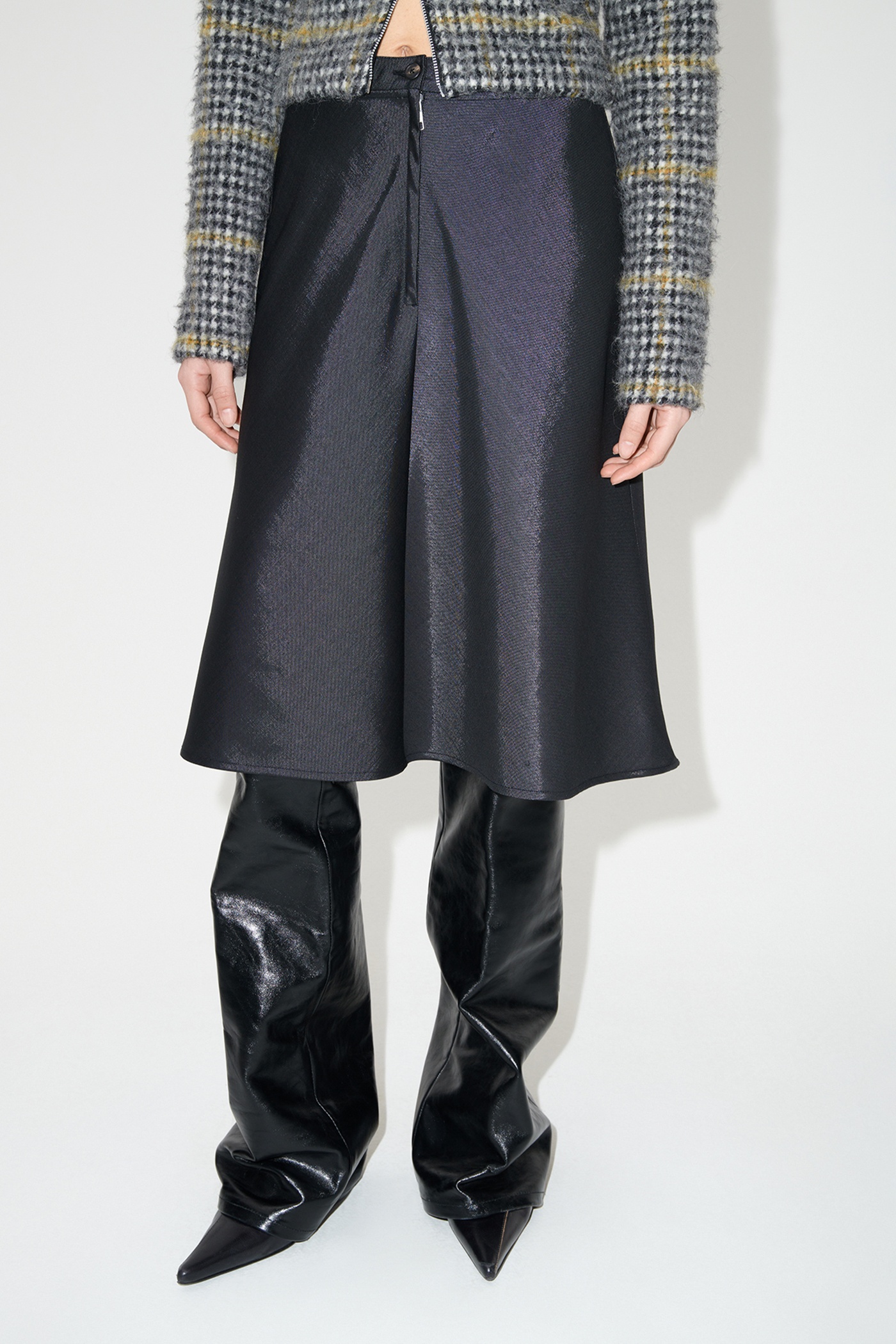 Curtain Skirt Black Mnemonic Wool - 2