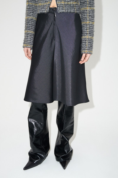 Our Legacy Curtain Skirt Black Mnemonic Wool outlook