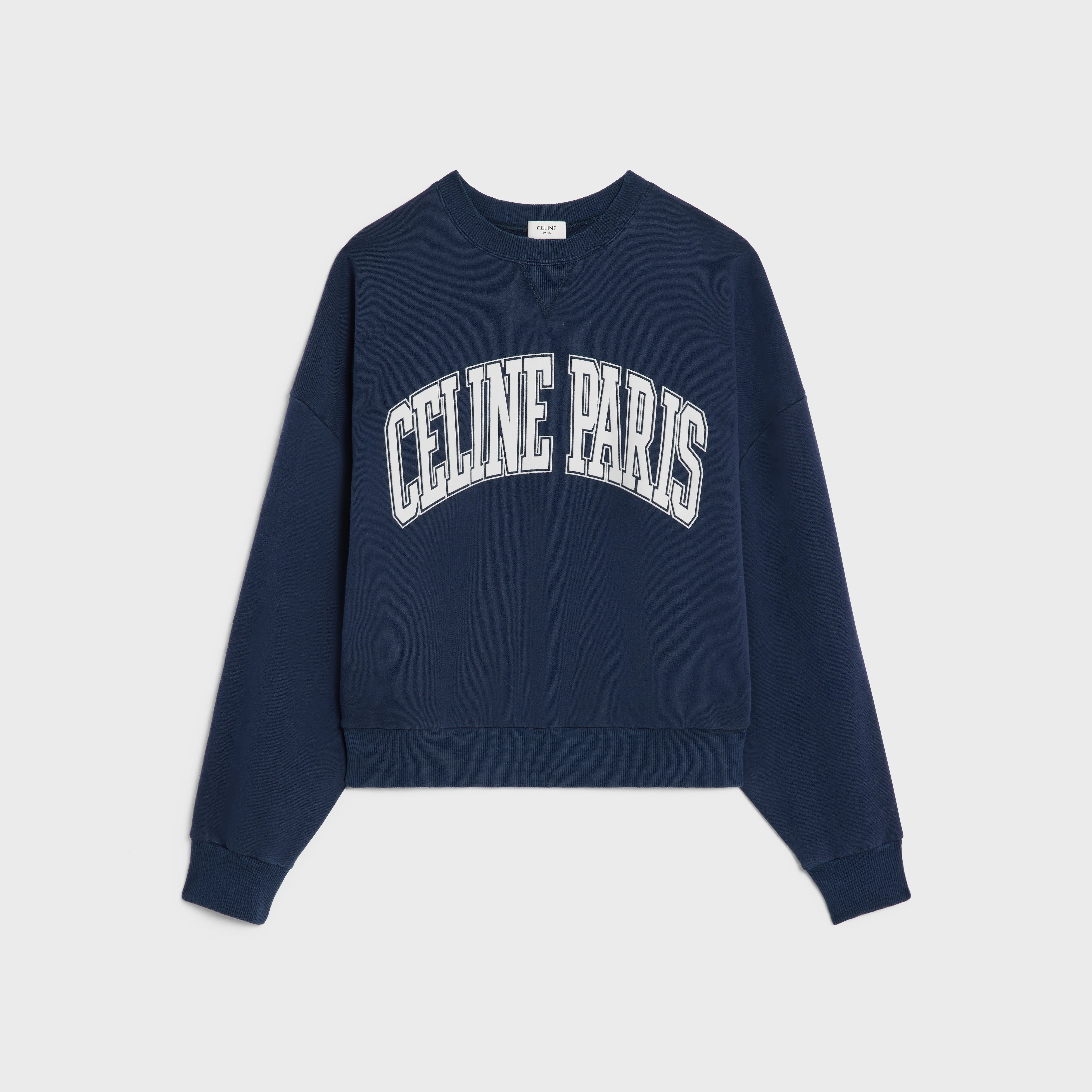 oversized Celine sweatshirt in cotton fleece - 1