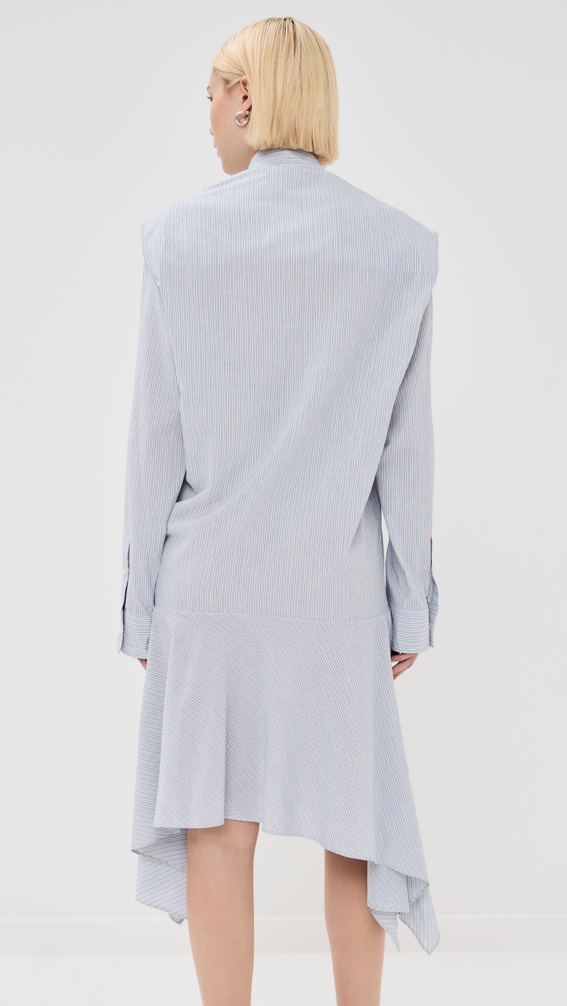 Soft Stripe Shirting Dress - 2