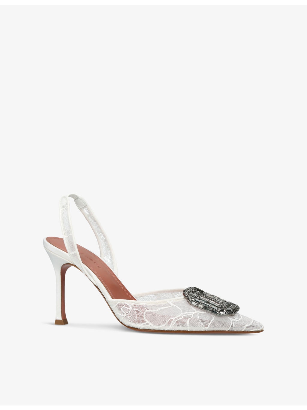 Camelia 90 slingback lace heeled courts - 3