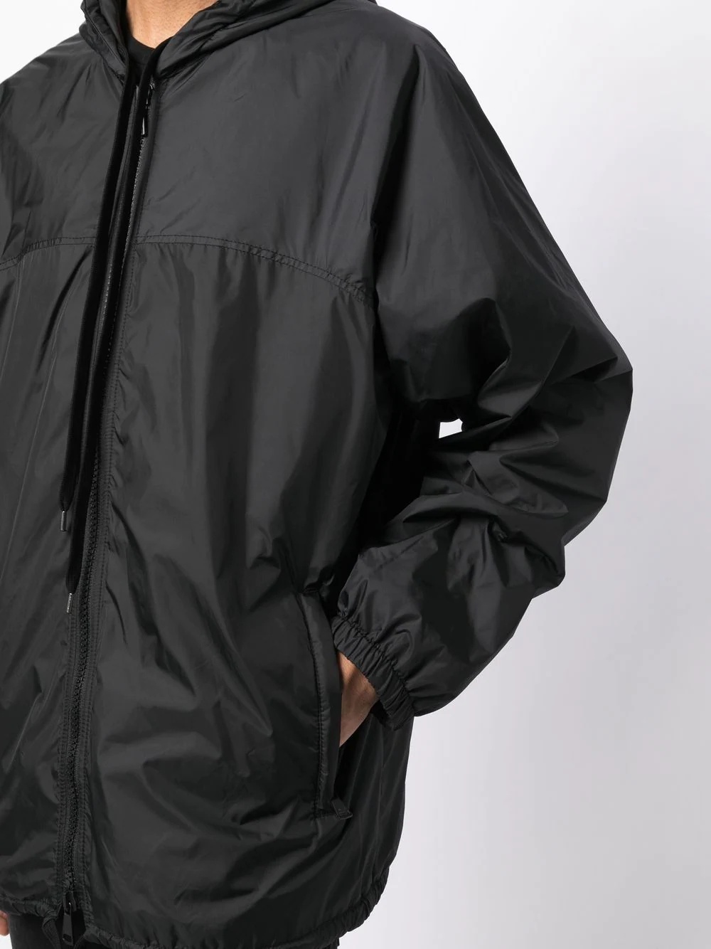 rear-logo hooded jacket - 5