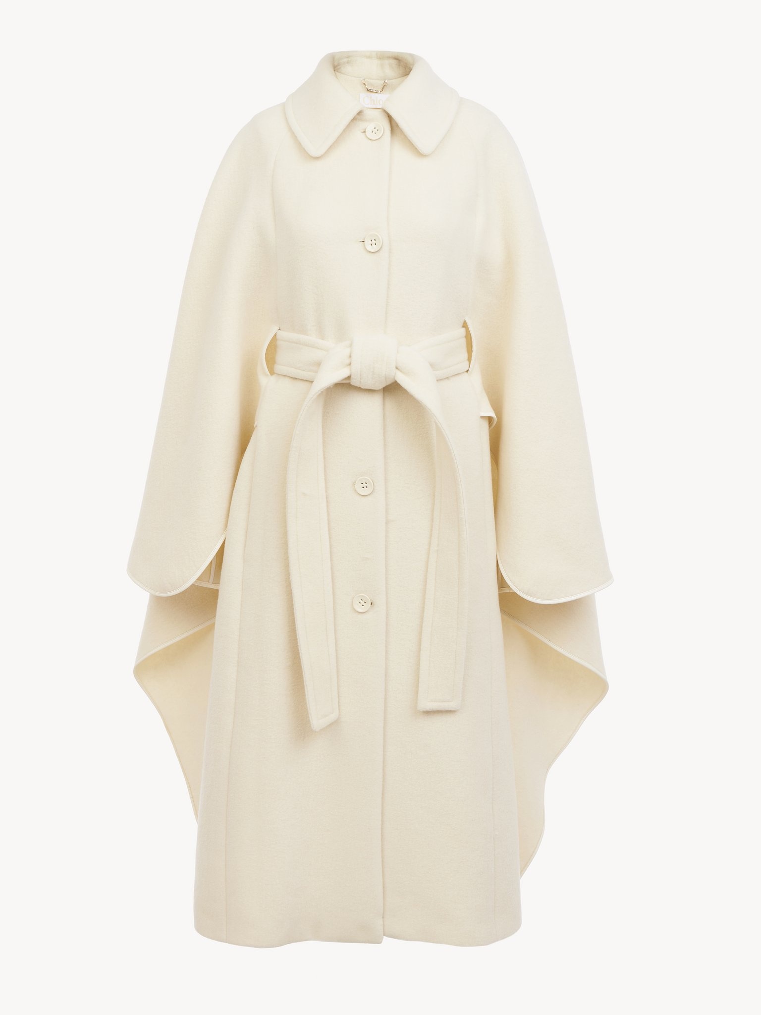 BELTED LONG CAPE - 4