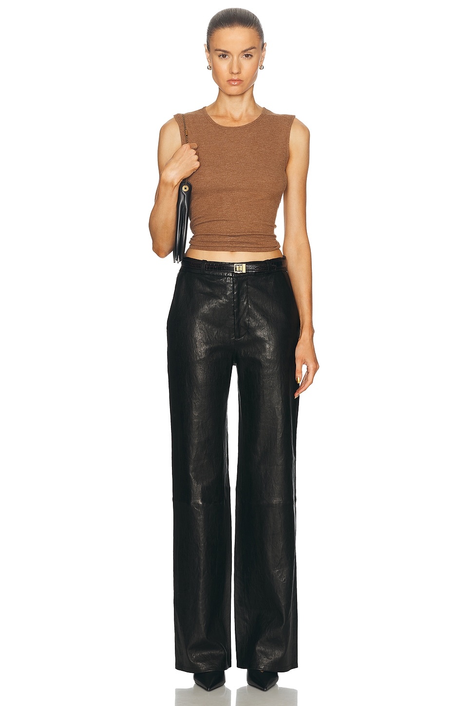 Relaxed Leather Trouser - 5