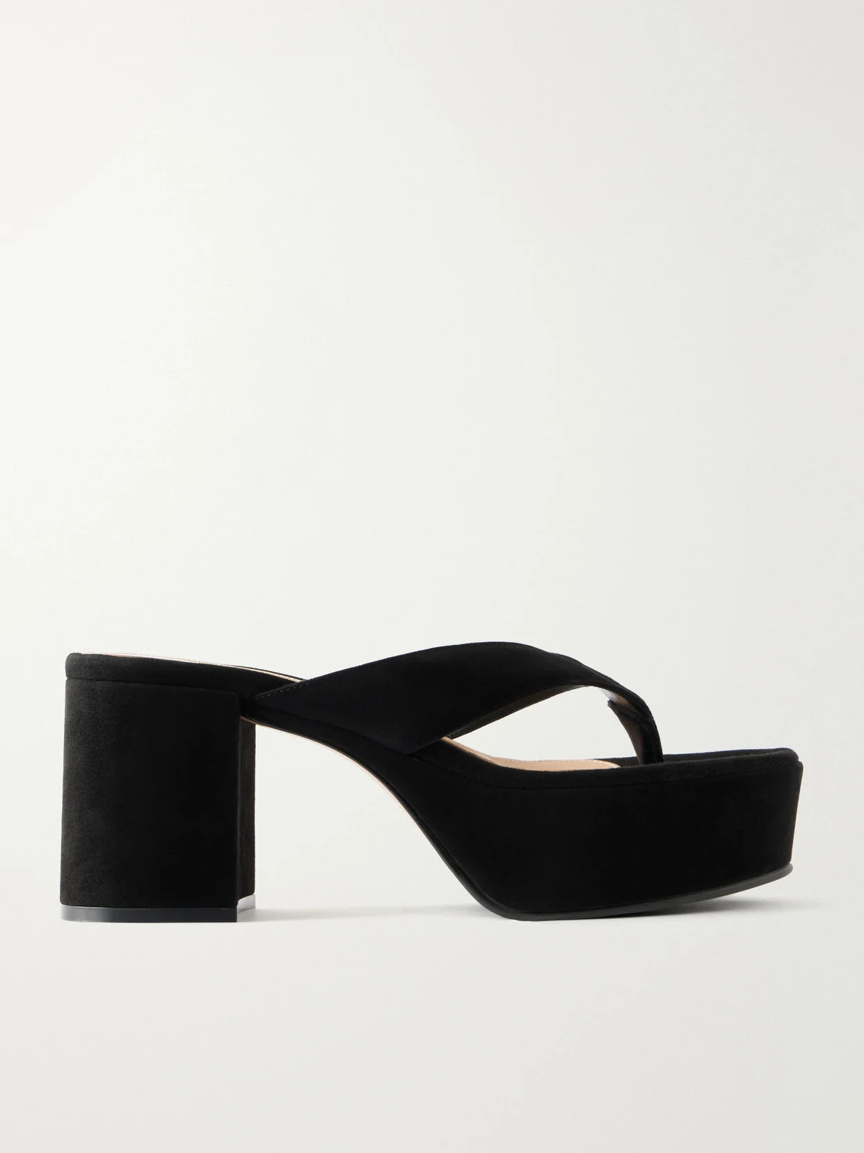 35 Suede Platform Thong Sandals - 1