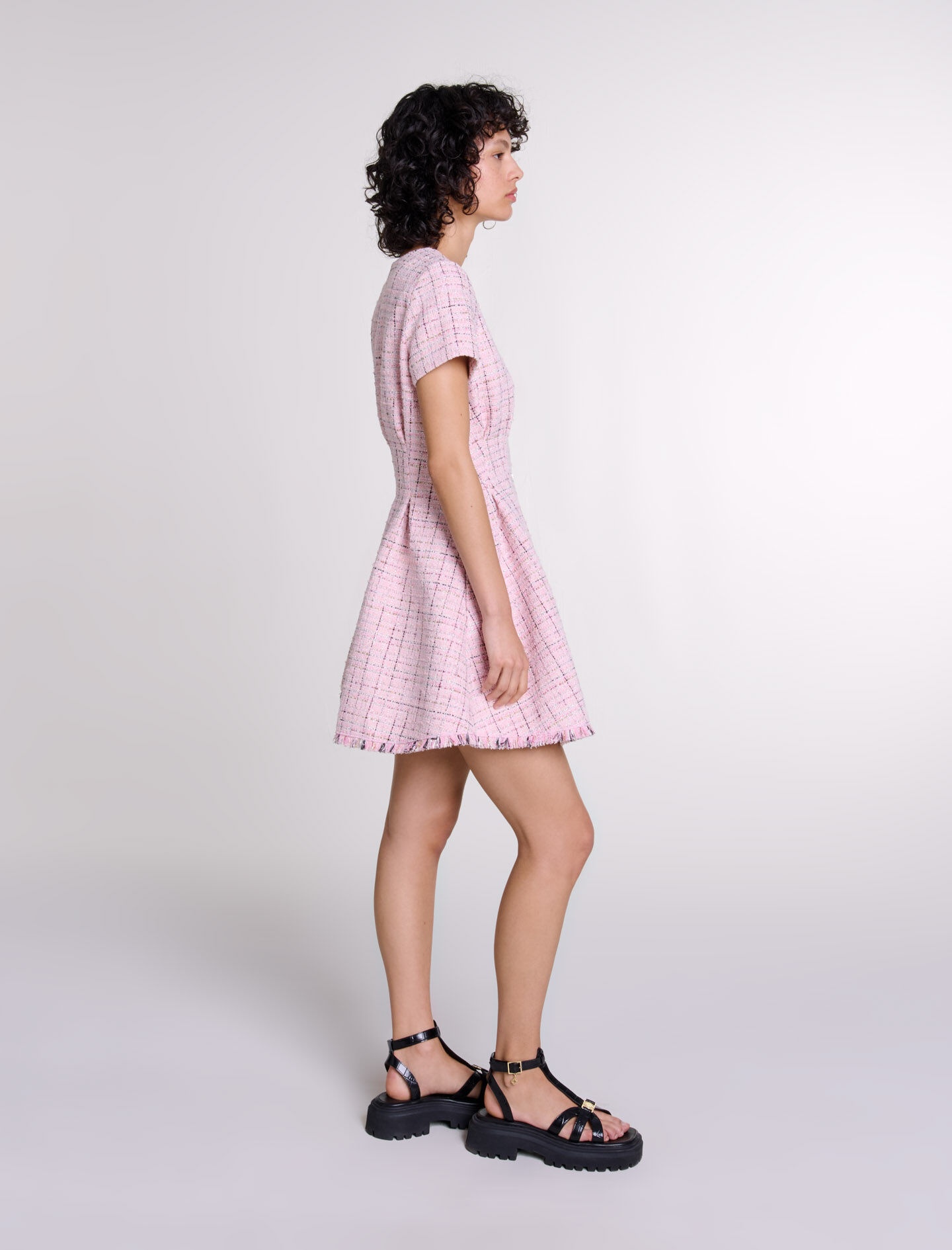 Tweed babydoll dress - 3