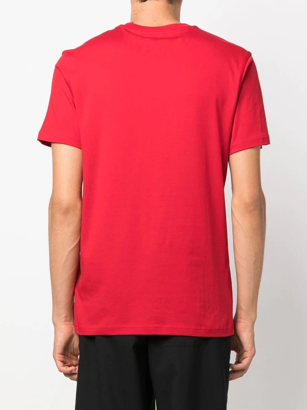 embossed logo cotton T-shirt - 4