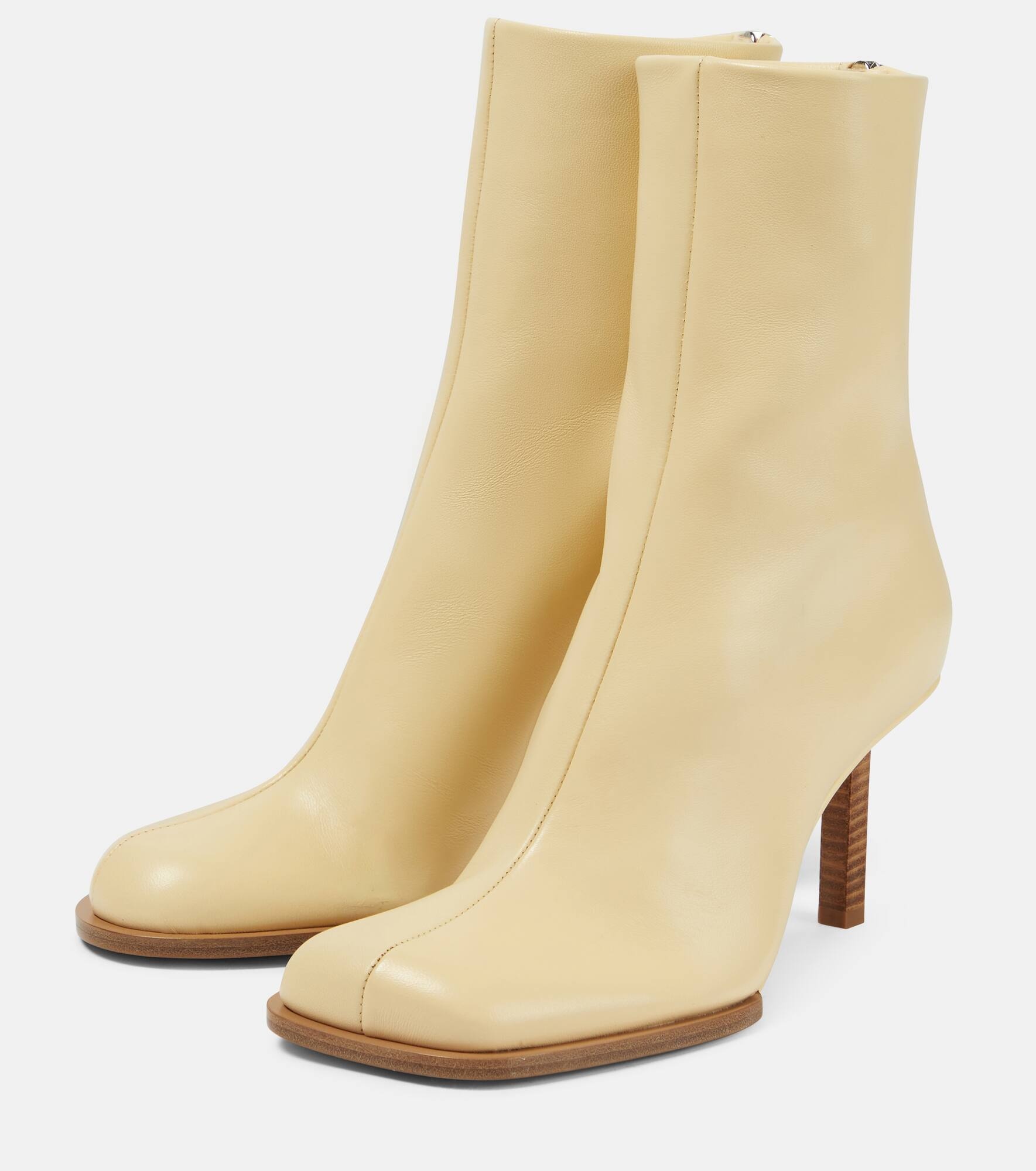 Les Bottines Rond Carré leather ankle boots - 5