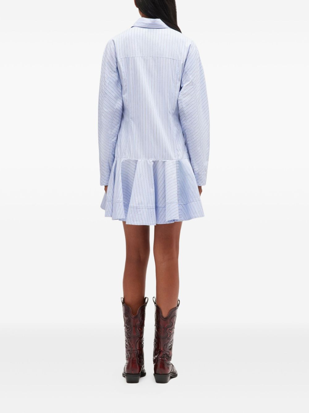 striped mini shirt dress - 3
