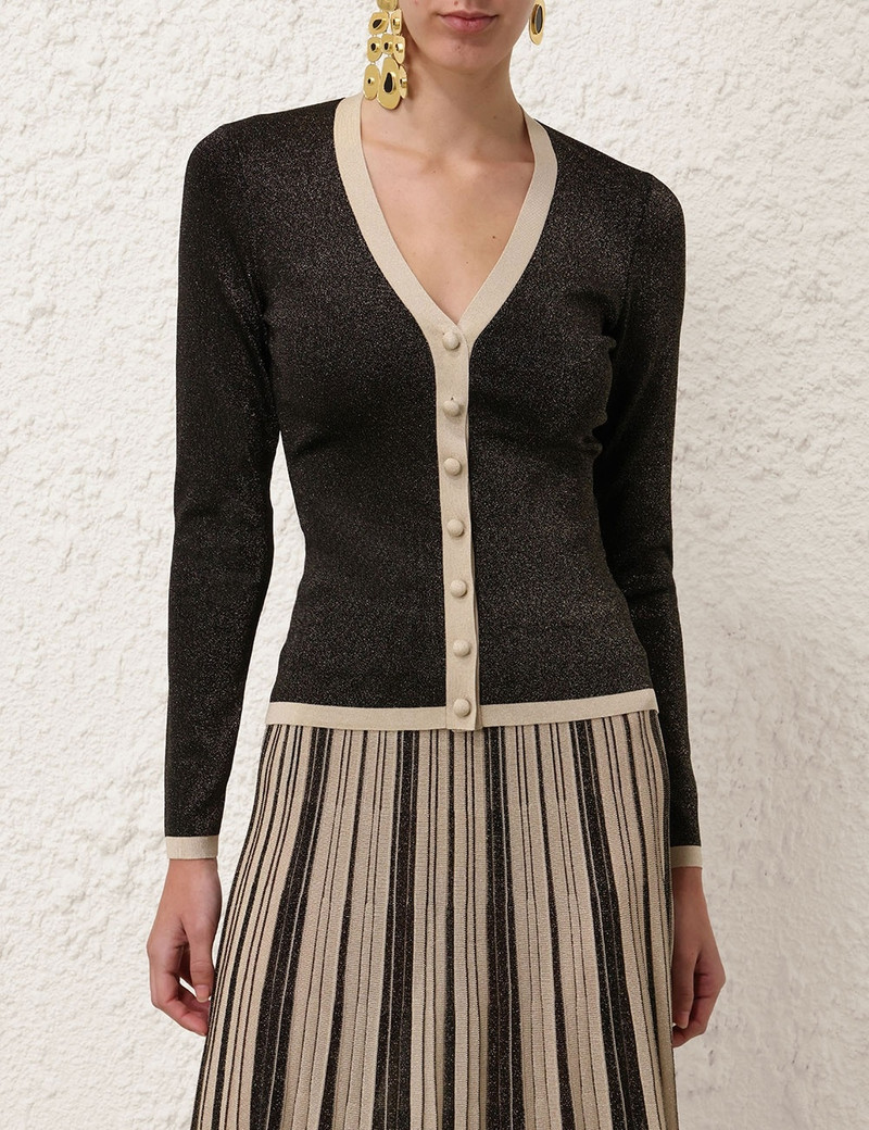 Zimmermann ILLUSTRATION METALLIC CARDIGAN outlook