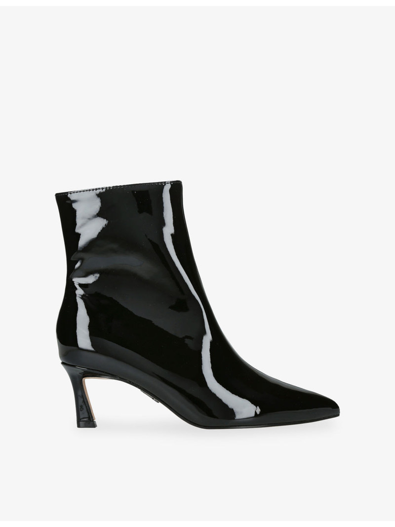 Lulah Patent-Leather Heeled Ankle Boots 1