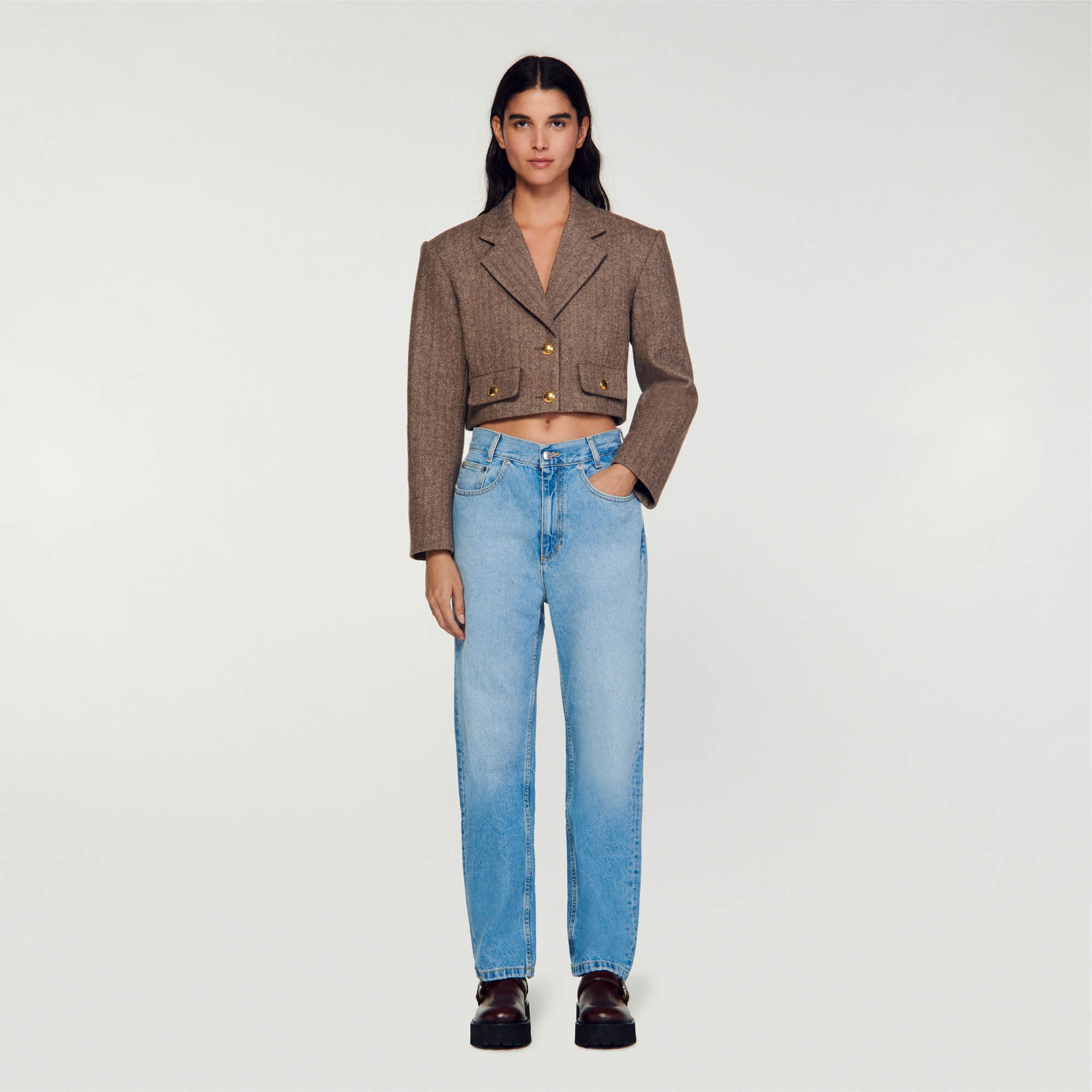 STRUCTURED CROPPED JACKET - 2