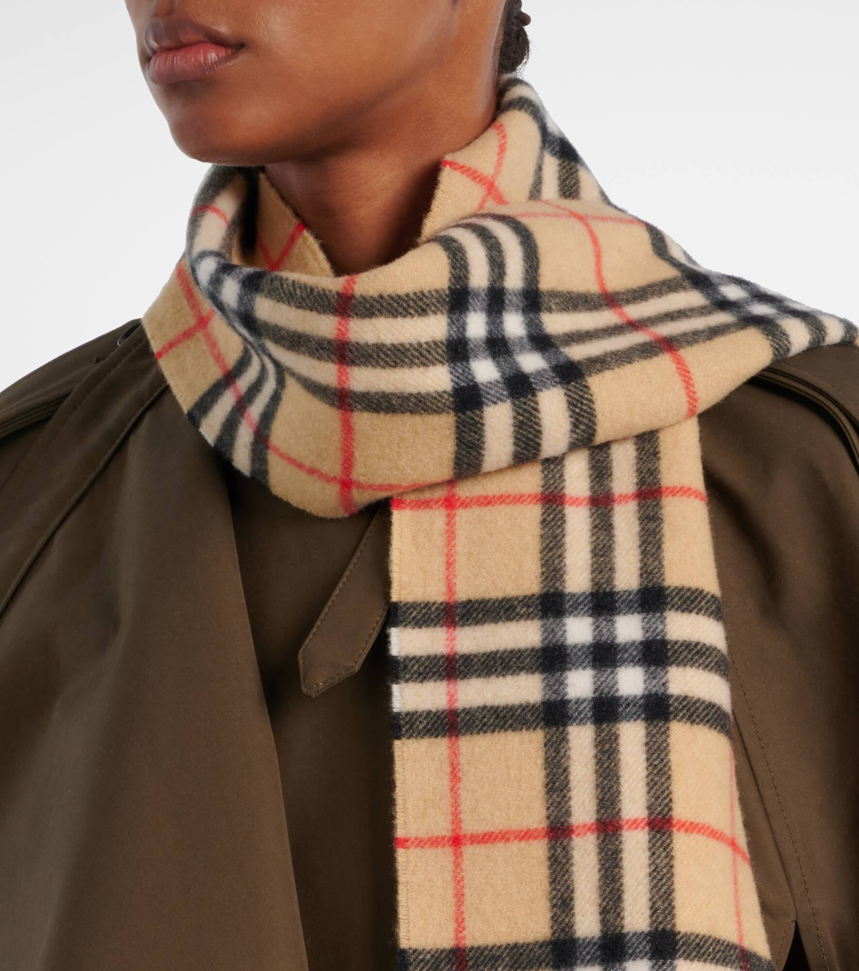 Burberry Check cashmere scarf - 3
