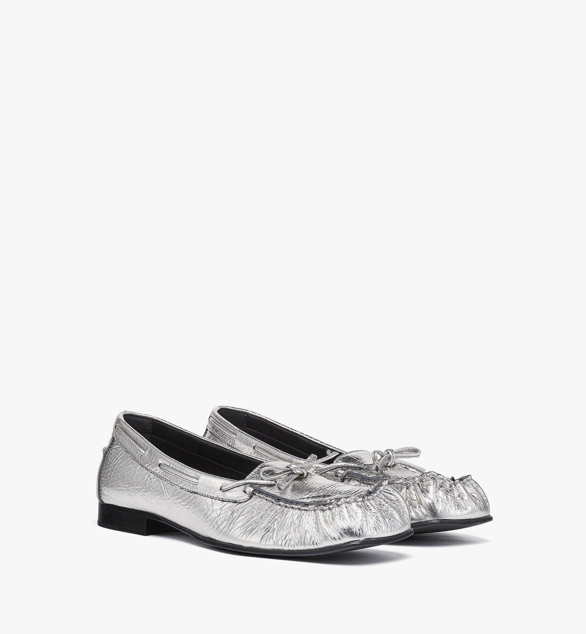 Moccasin in Metallic Calf Leather - 1