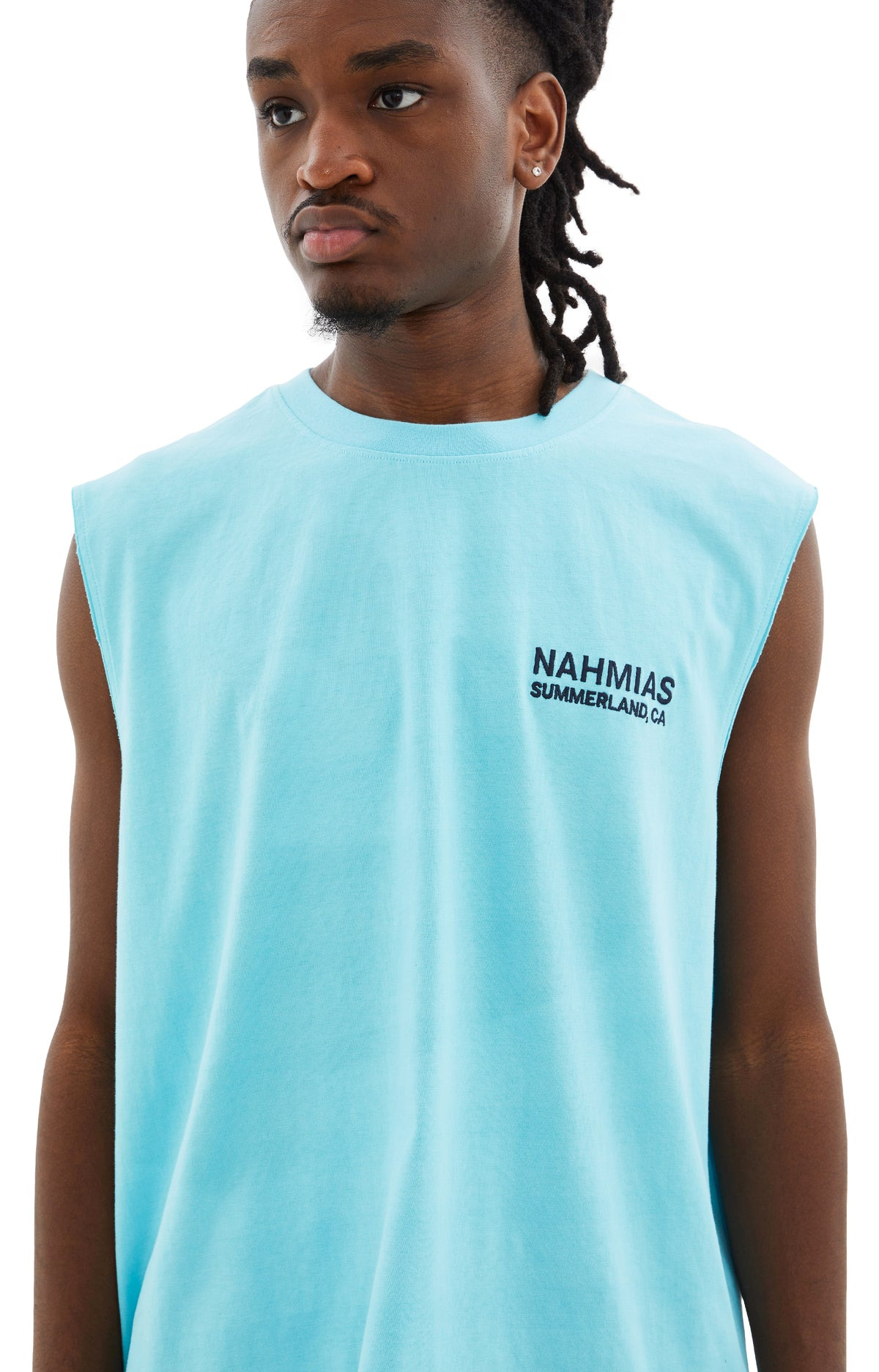 LANDSCAPE MUSCLE T-SHIRT (BLUE) - 5
