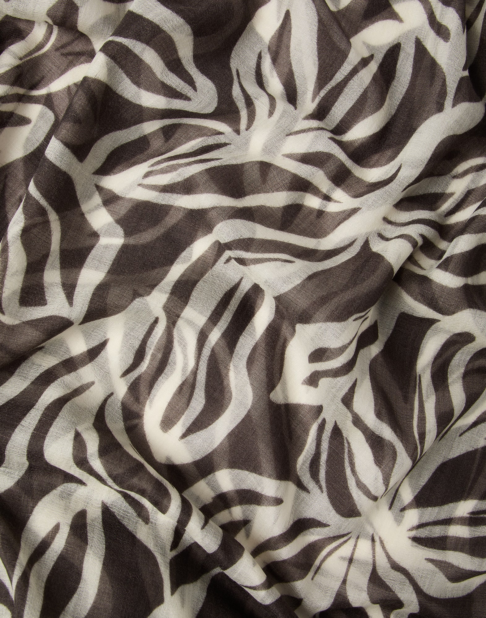 Cashmere floral print scarf - 3