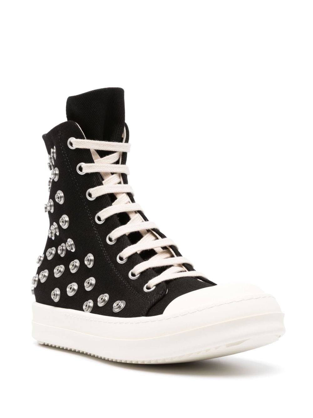 rubber-toecap  hi-top sneakers - 2