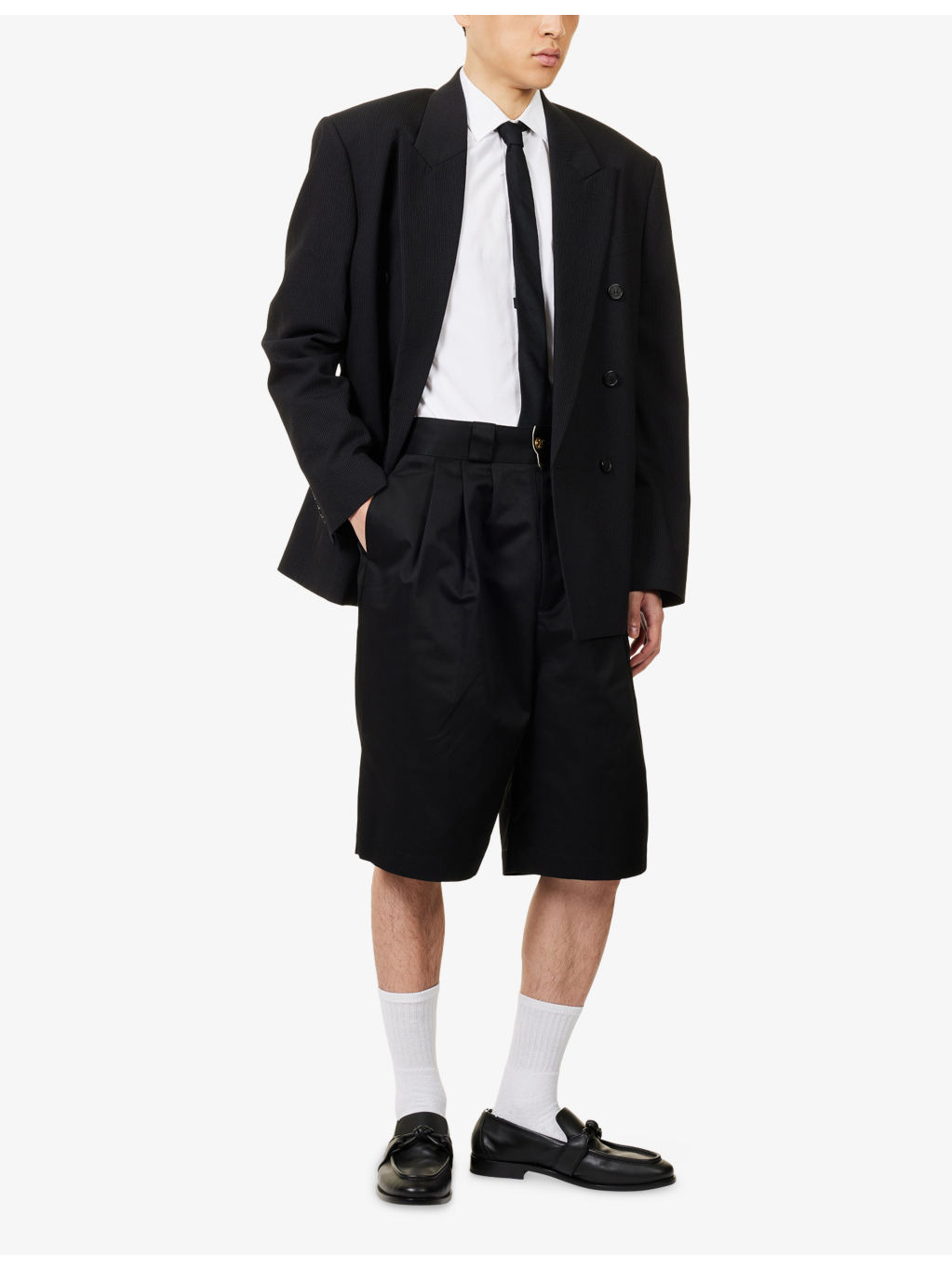 Borracho Pleated-Waist Cotton Blend Shorts - 2