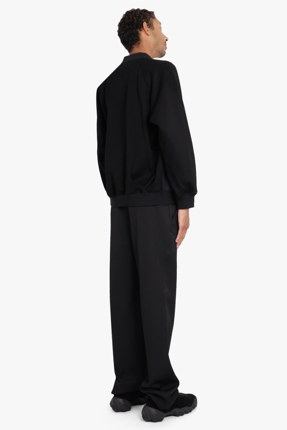 COTTON NYLON TASSAH SHIRT | BLACK - 4