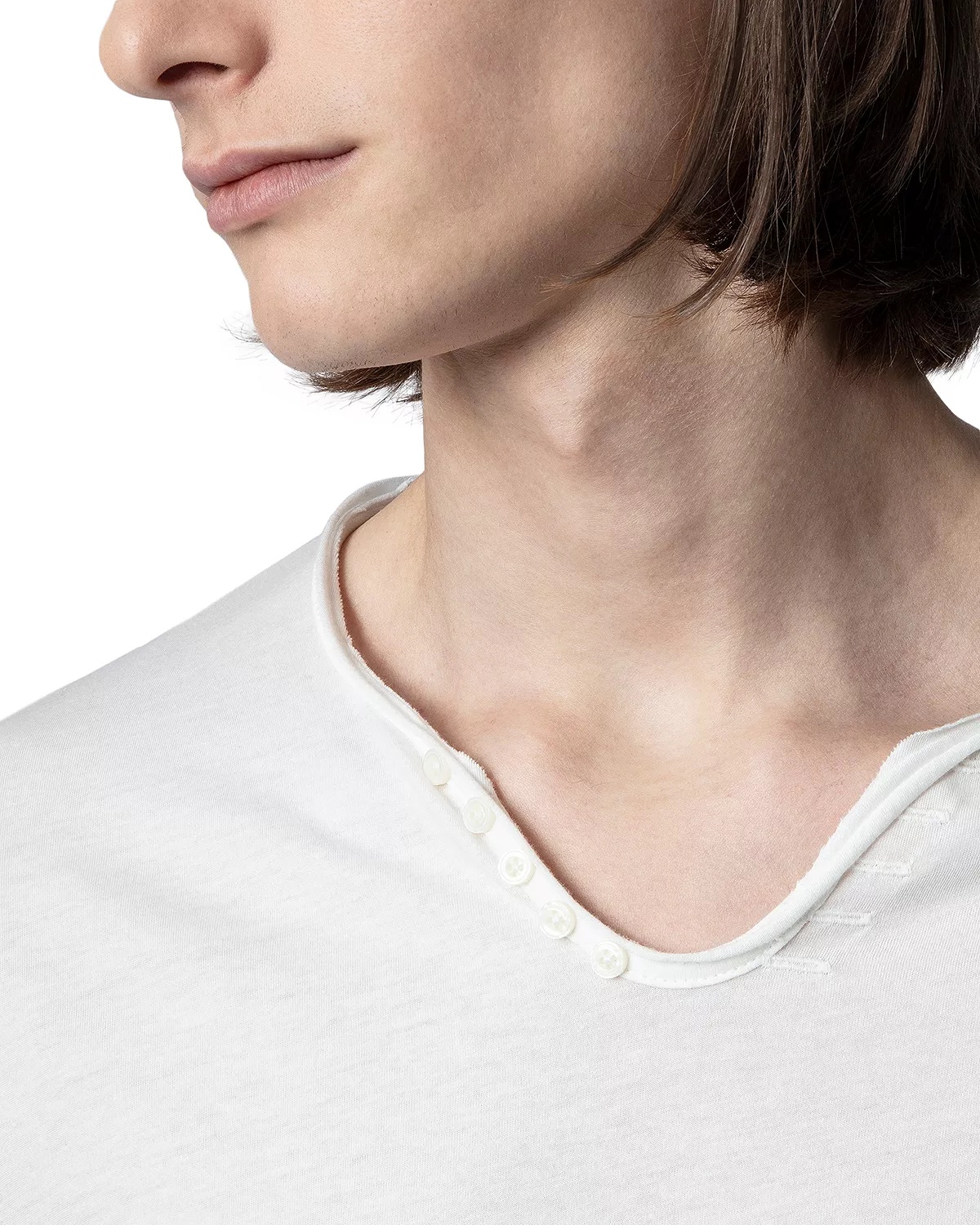 Monastir Cotton Long Sleeve Henley - 5