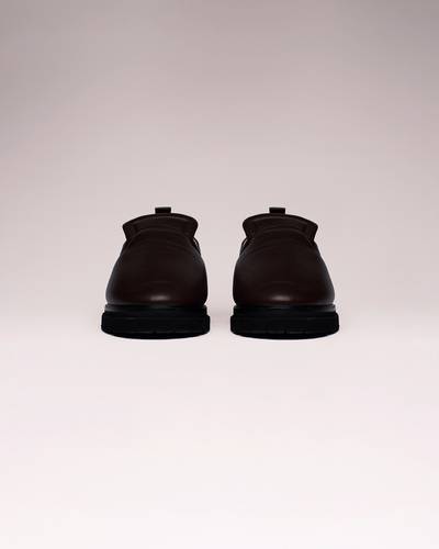 Nanushka SEAN - Padded leather loafers - Chocolate outlook