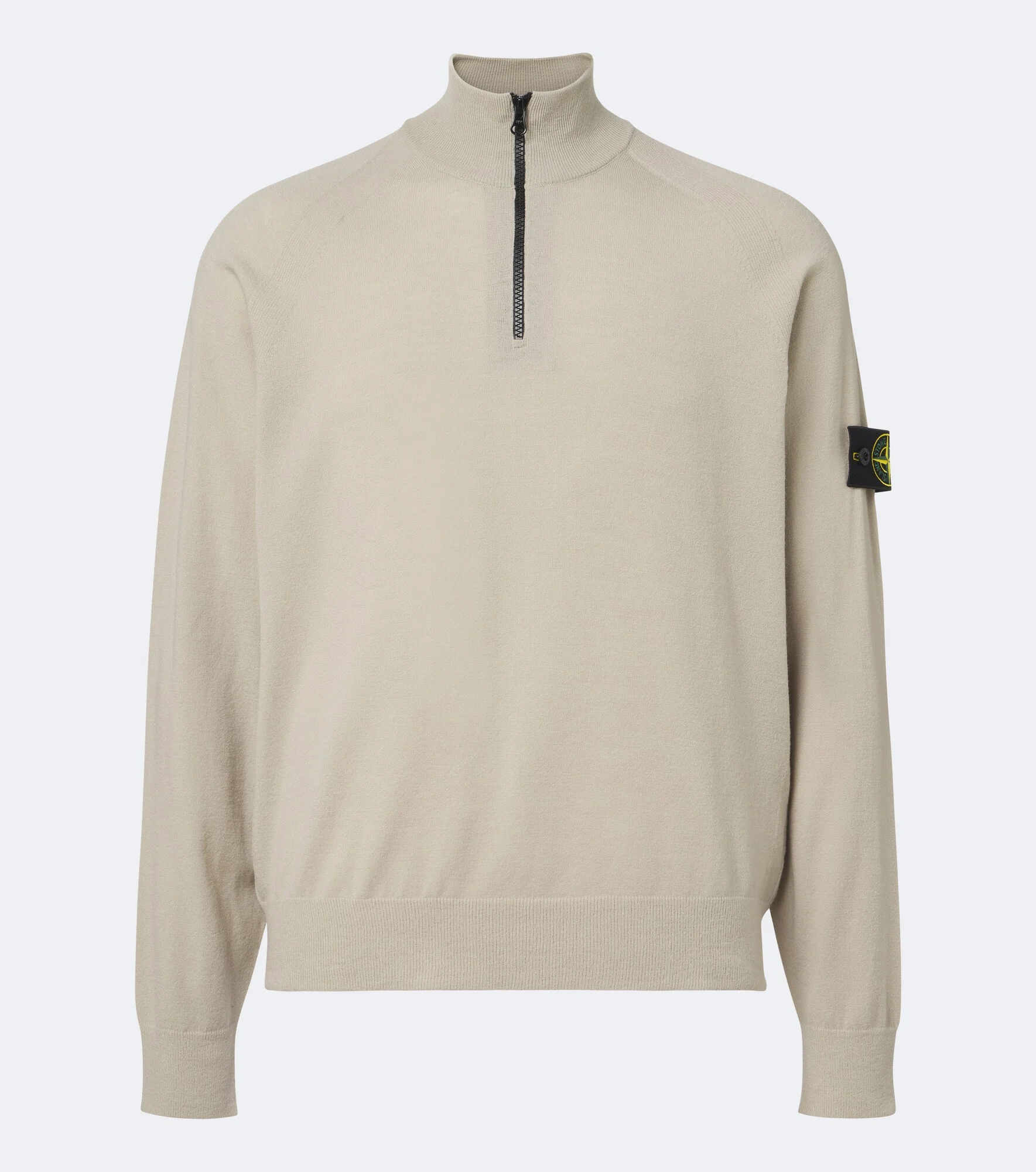 Compass wool-blend zip-up sweater - 1