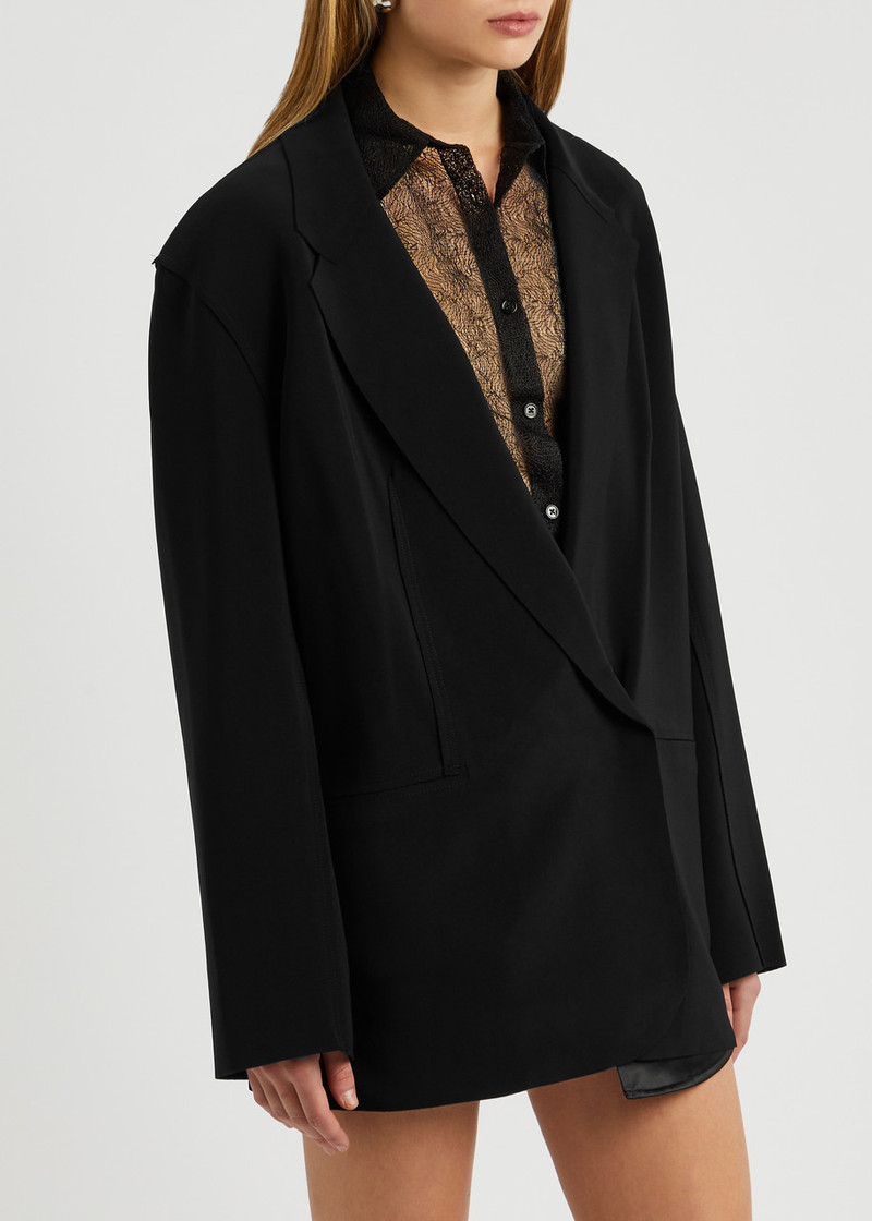 NORMA KAMALI Oversized stretch-jersey blazer outlook