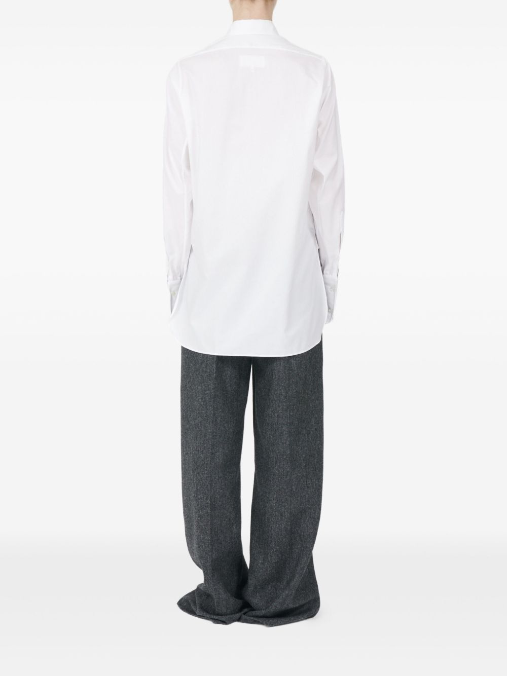 curved-hem shirt - 4