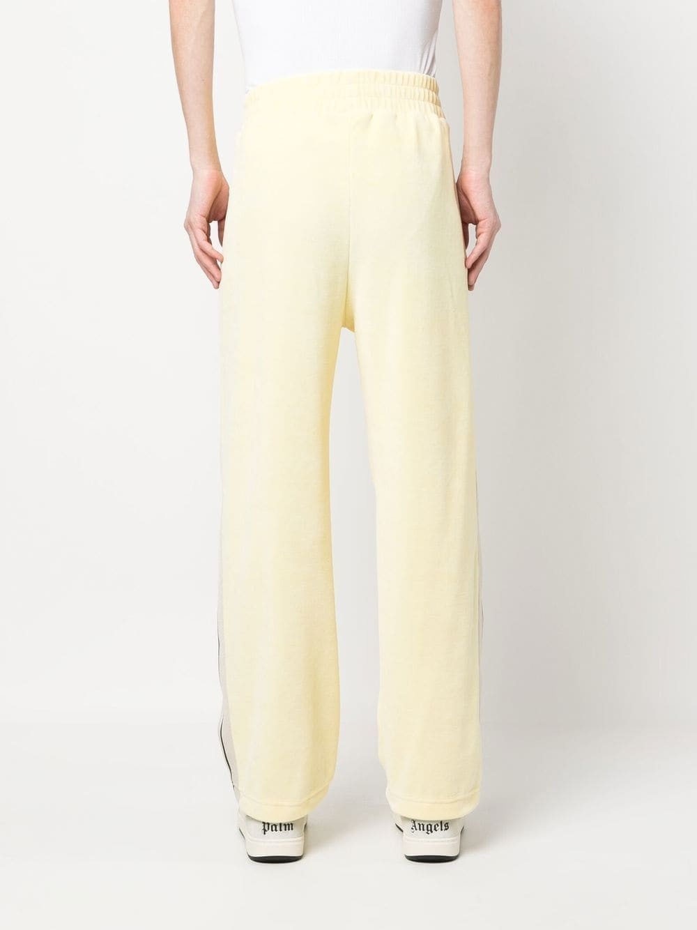 stripe-detail chenille track pants - 4