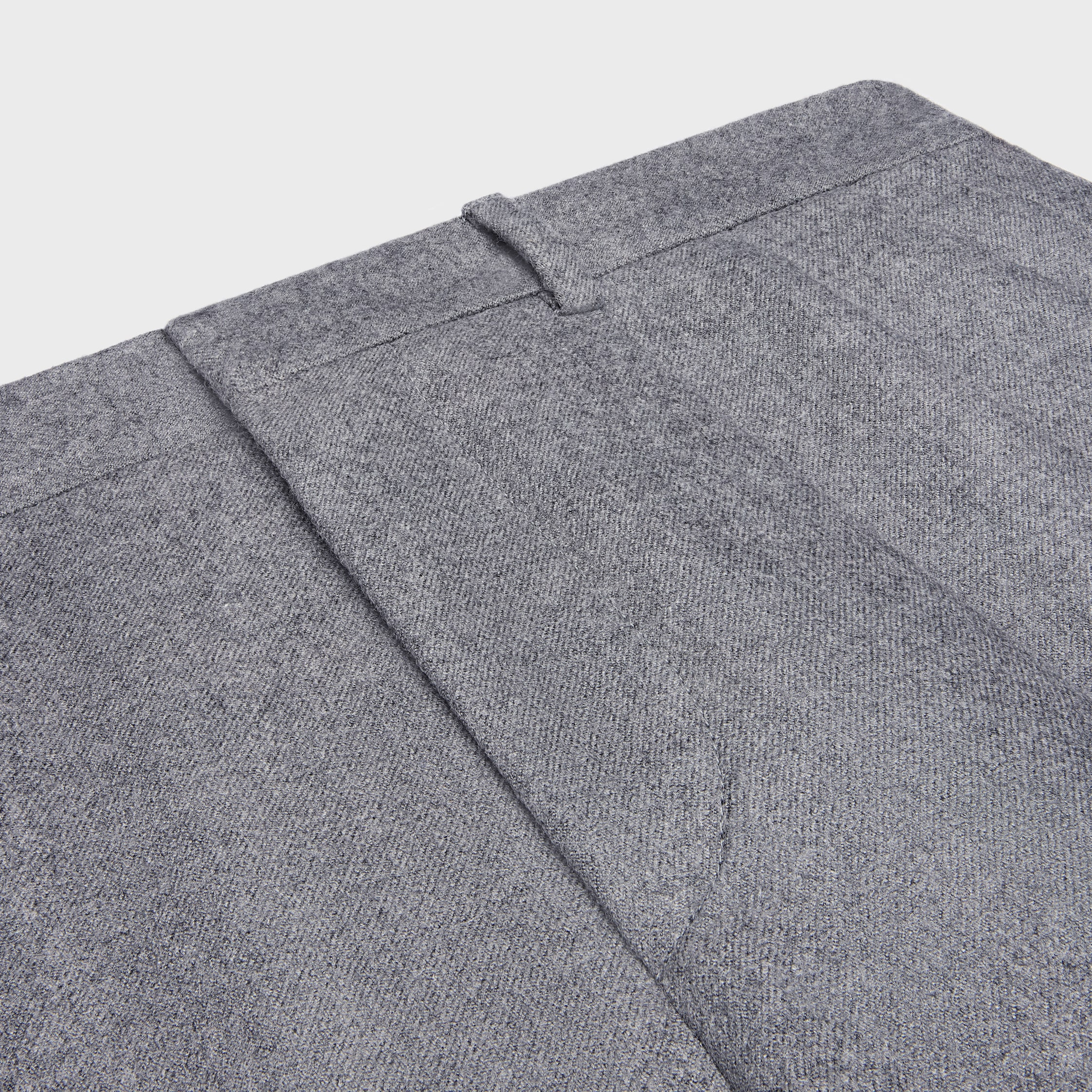 pleated trousers IN CASHMERE FLANNEL - 3