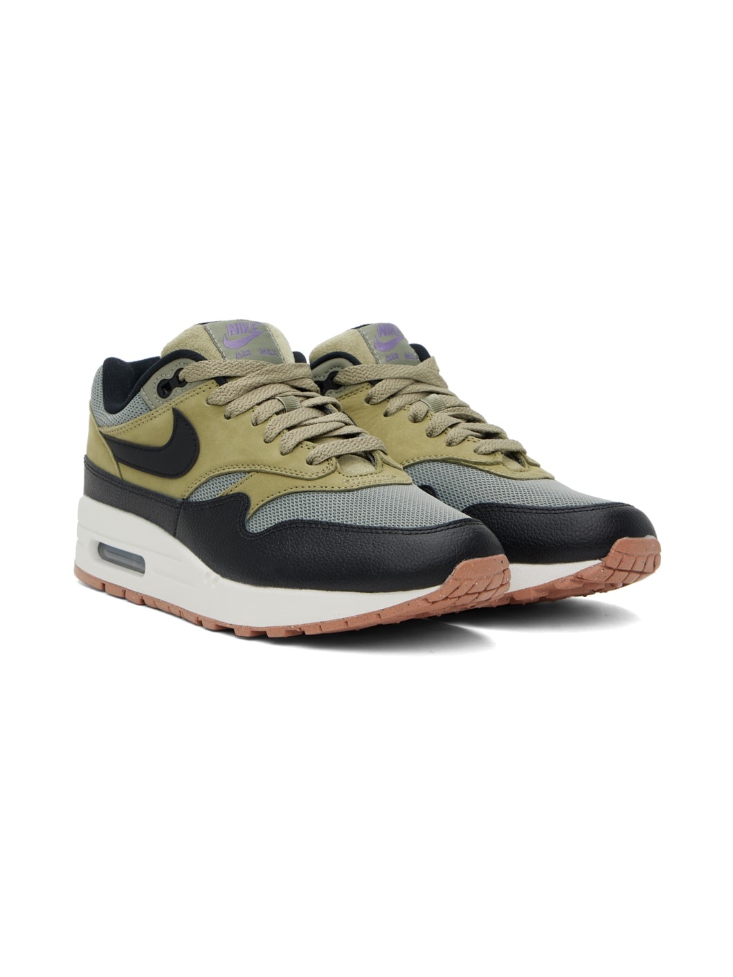 Green & Black Air Max 1 Sneakers - 4