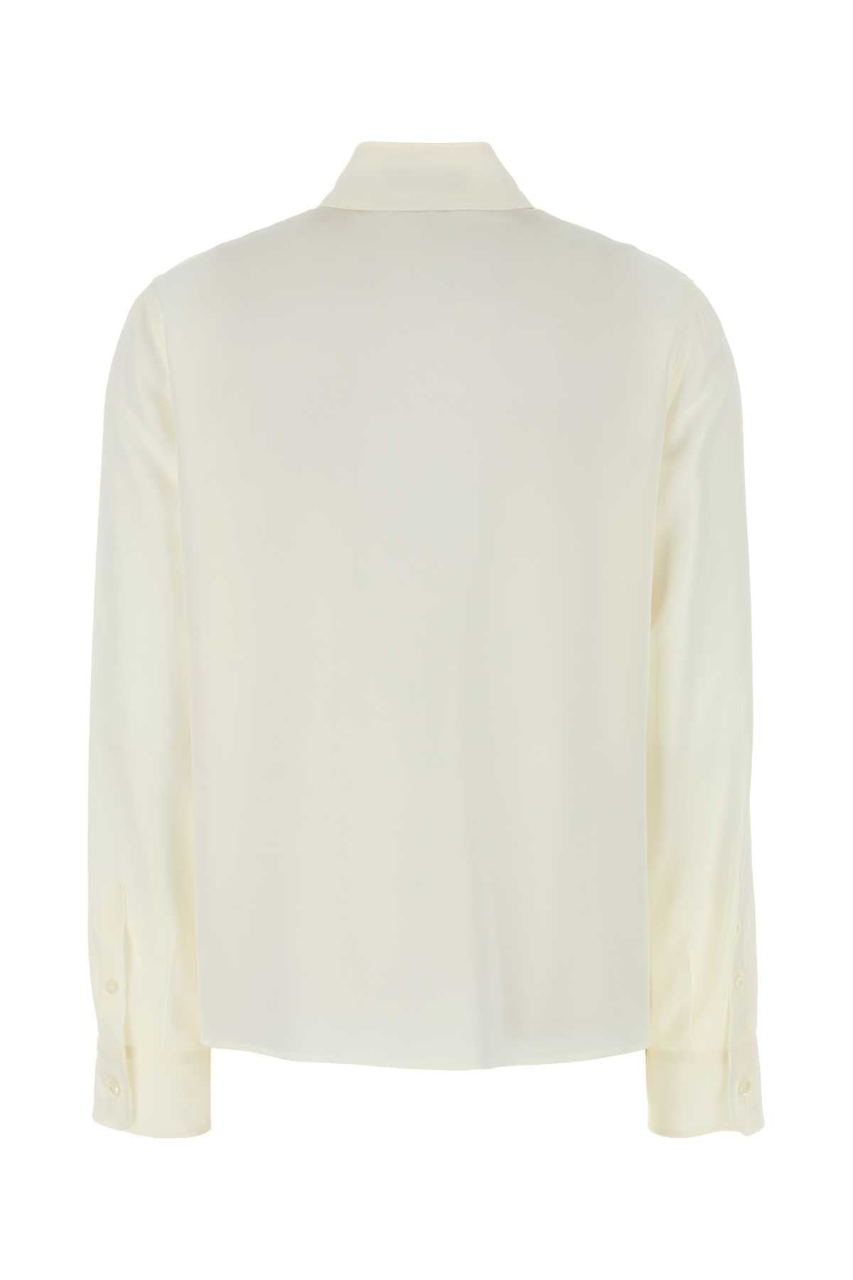 Prada Women White Silk Shirt - 2