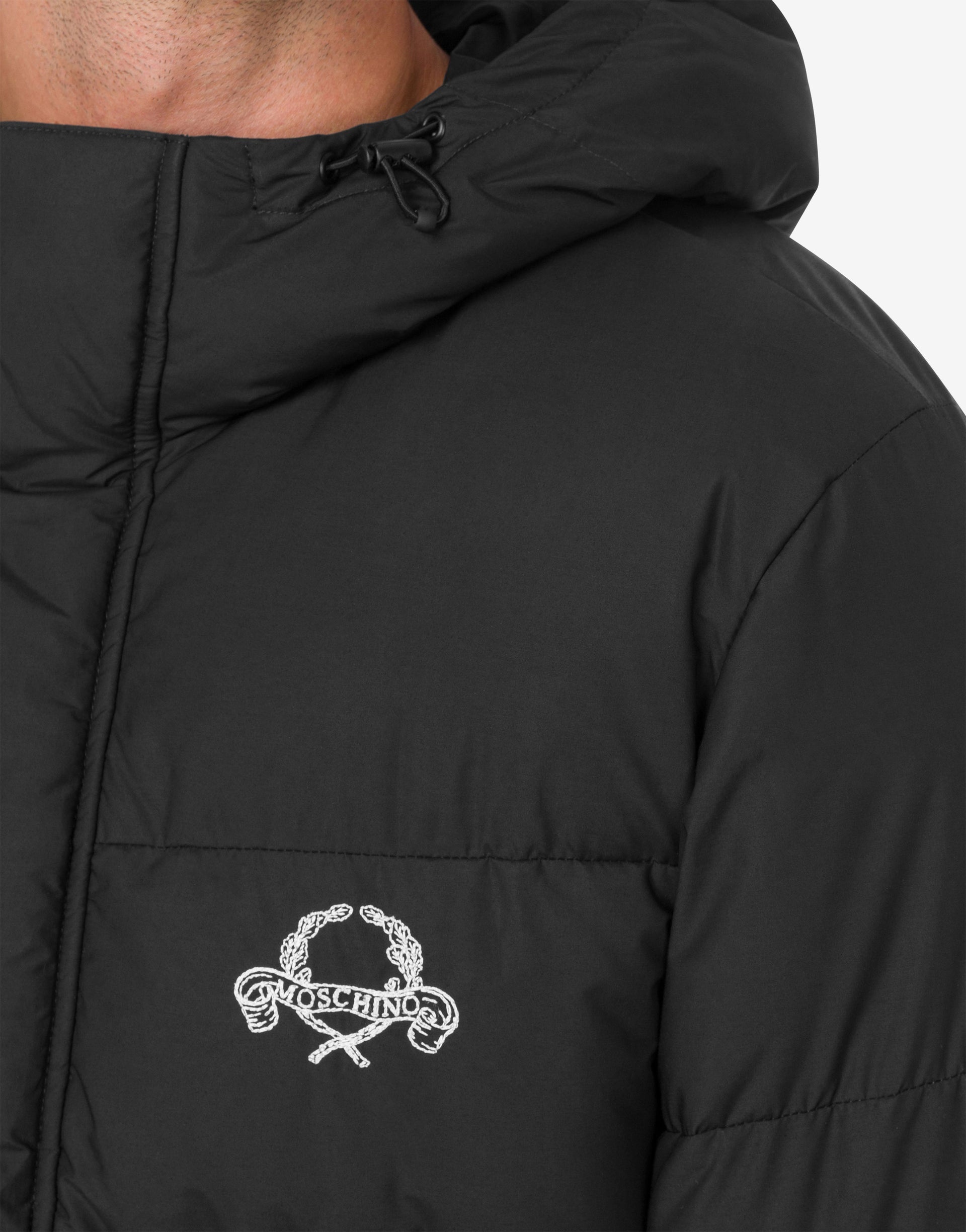 NYLON PUFFER JACKET LAUREL CROWN LOGO - 3