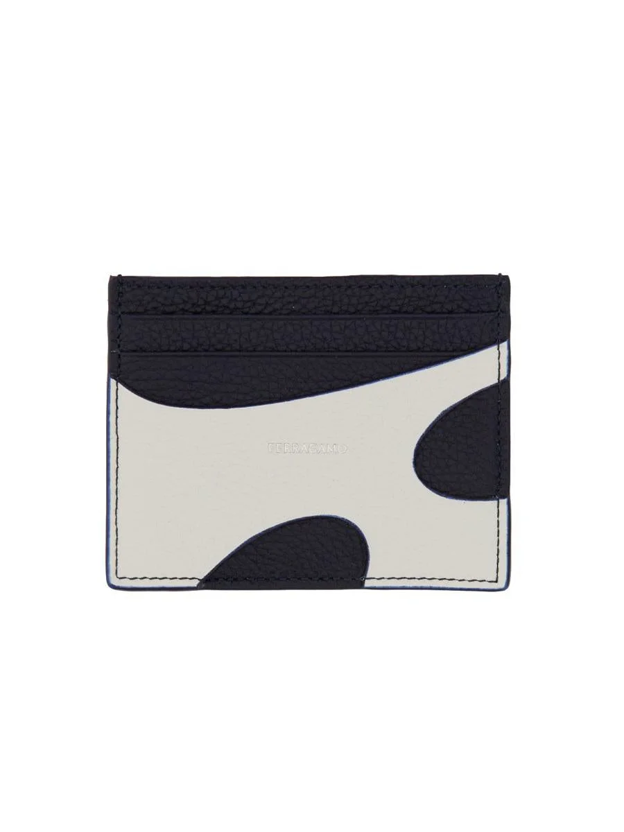 FERRAGAMO LEATHER CARD HOLDER - 1