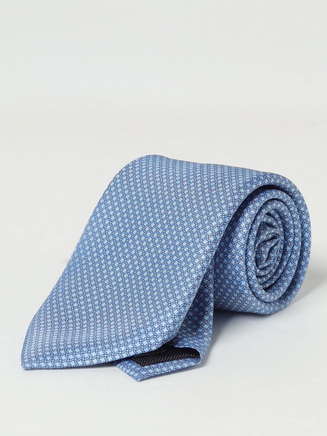 Zegna Tie Men Gnawed Blue - 1