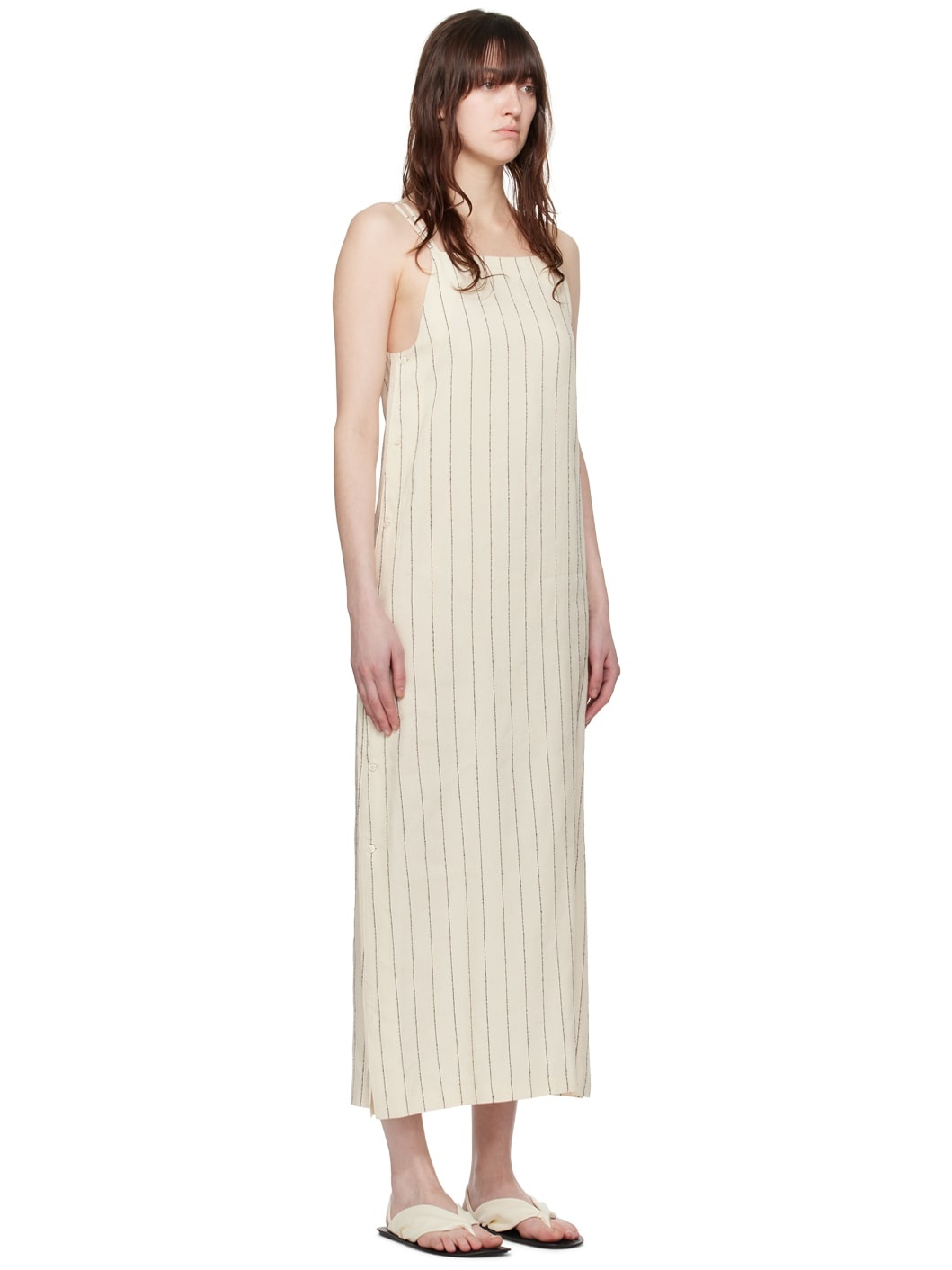 Beige & Black Etta Midi Dress - 2