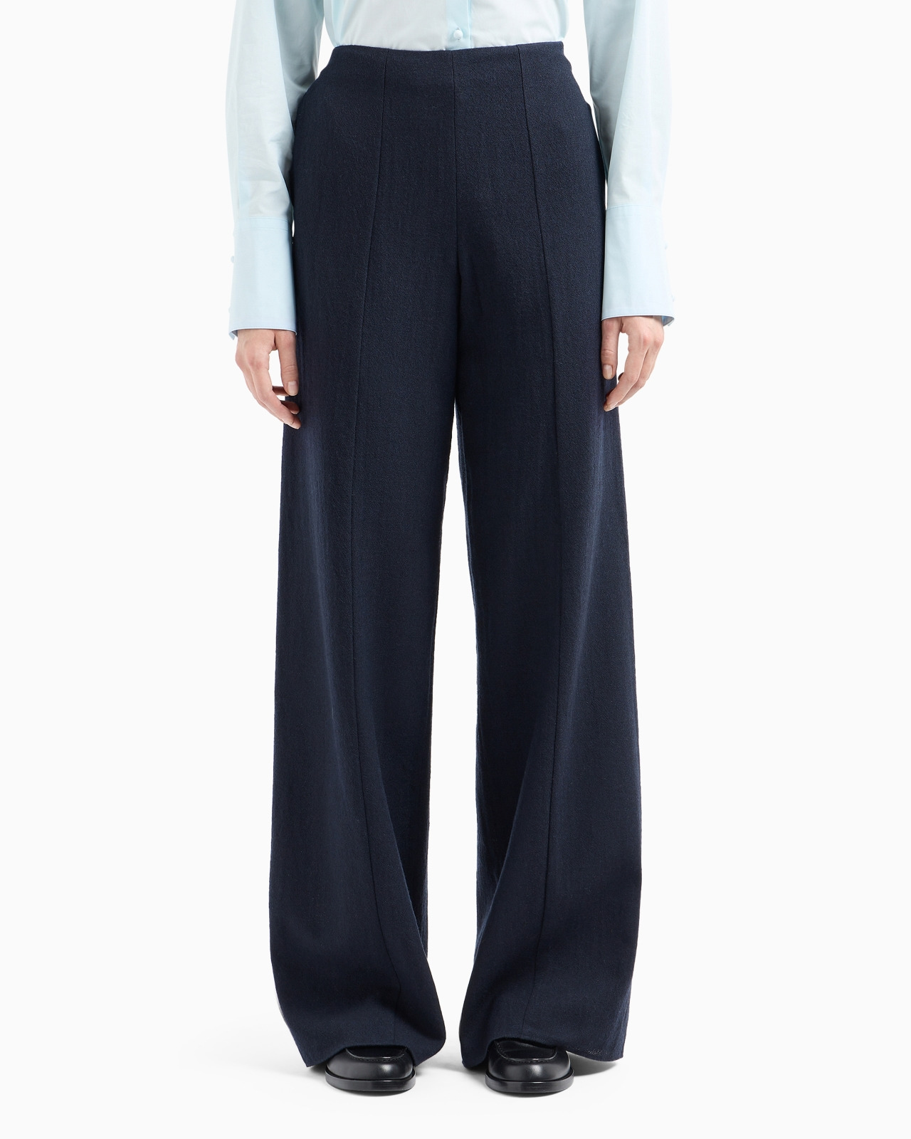 Washed wool crêpe palazzo trousers - 2