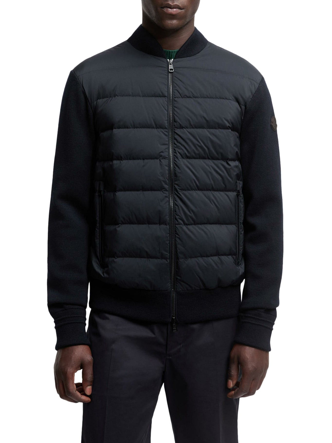 WOOL PADDED CARDIGAN WITH ZIP - 3