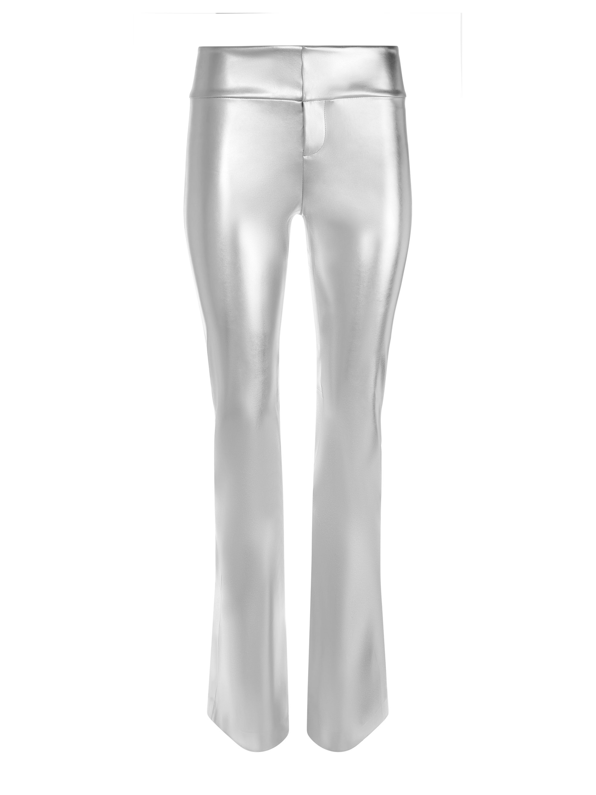 OLIVIA VEGAN LEATHER BOOTCUT PANT - 1