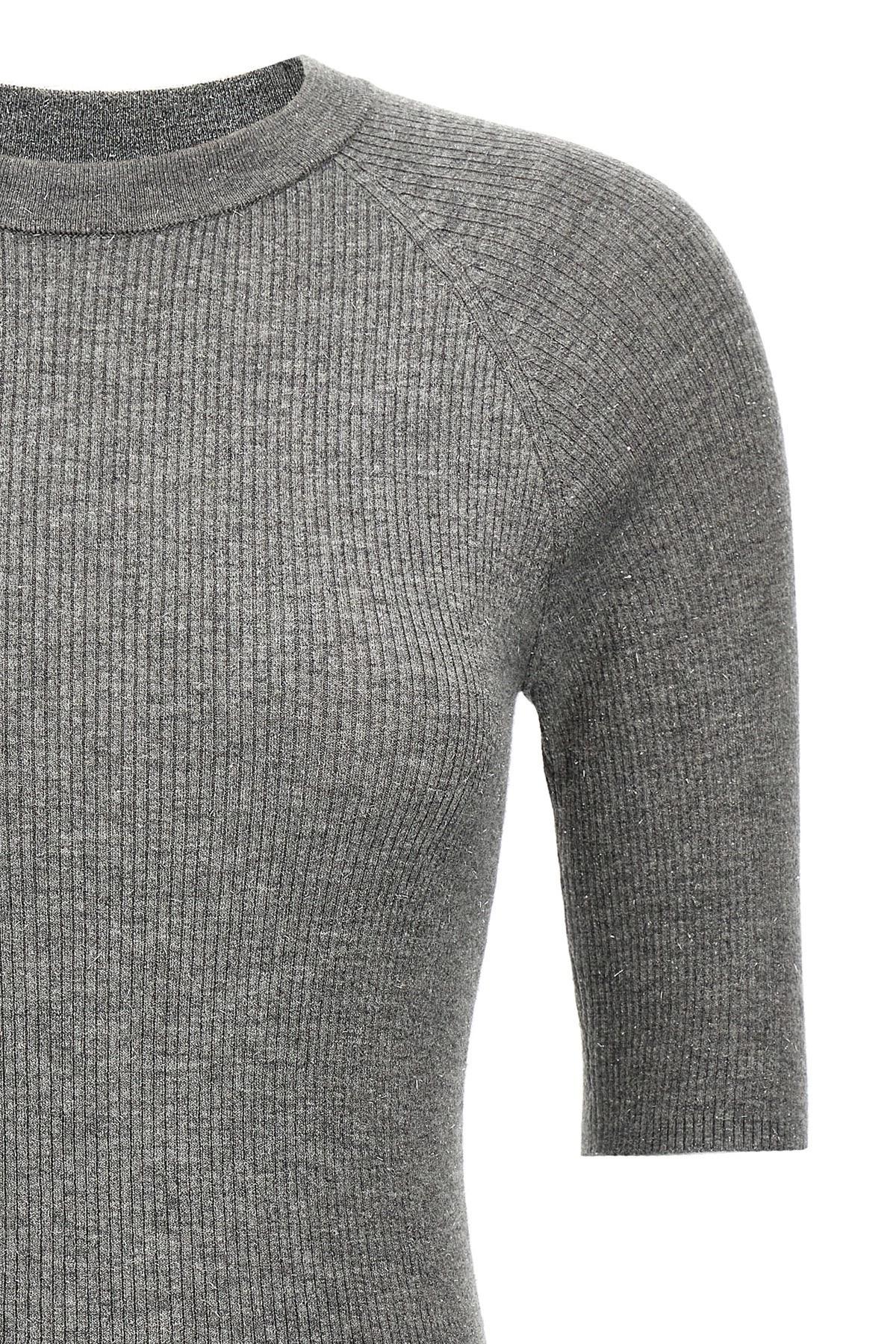 Lurex ribbed sweater - 4