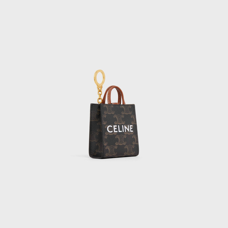 CELINE MICRO VERTICAL CABAS in Triomphe Canvas and Calfskin outlook
