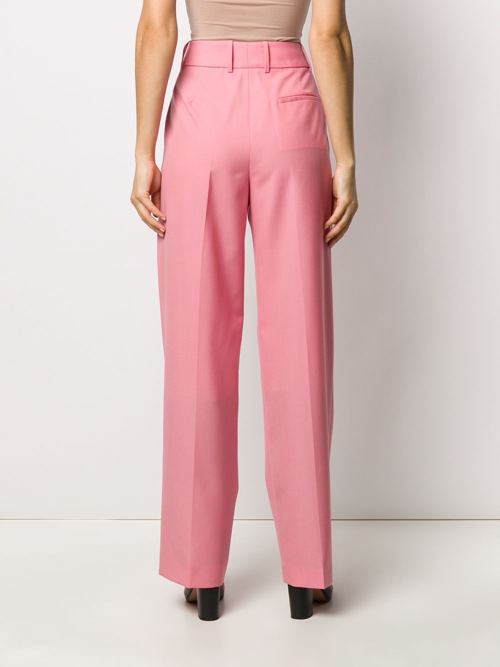 high-waisted tailored trousers - 4