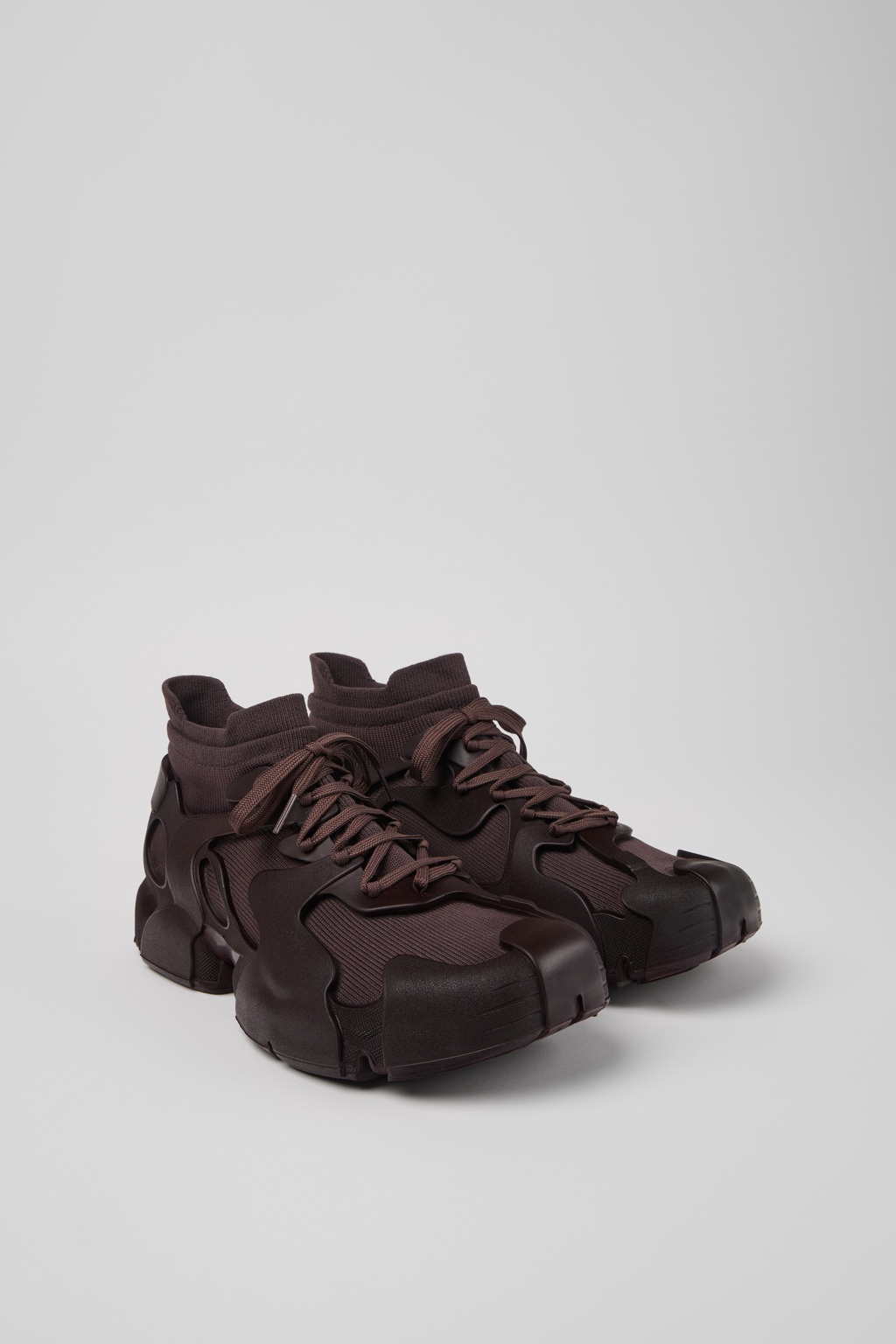 Burgundy Caged Sneakers - 2