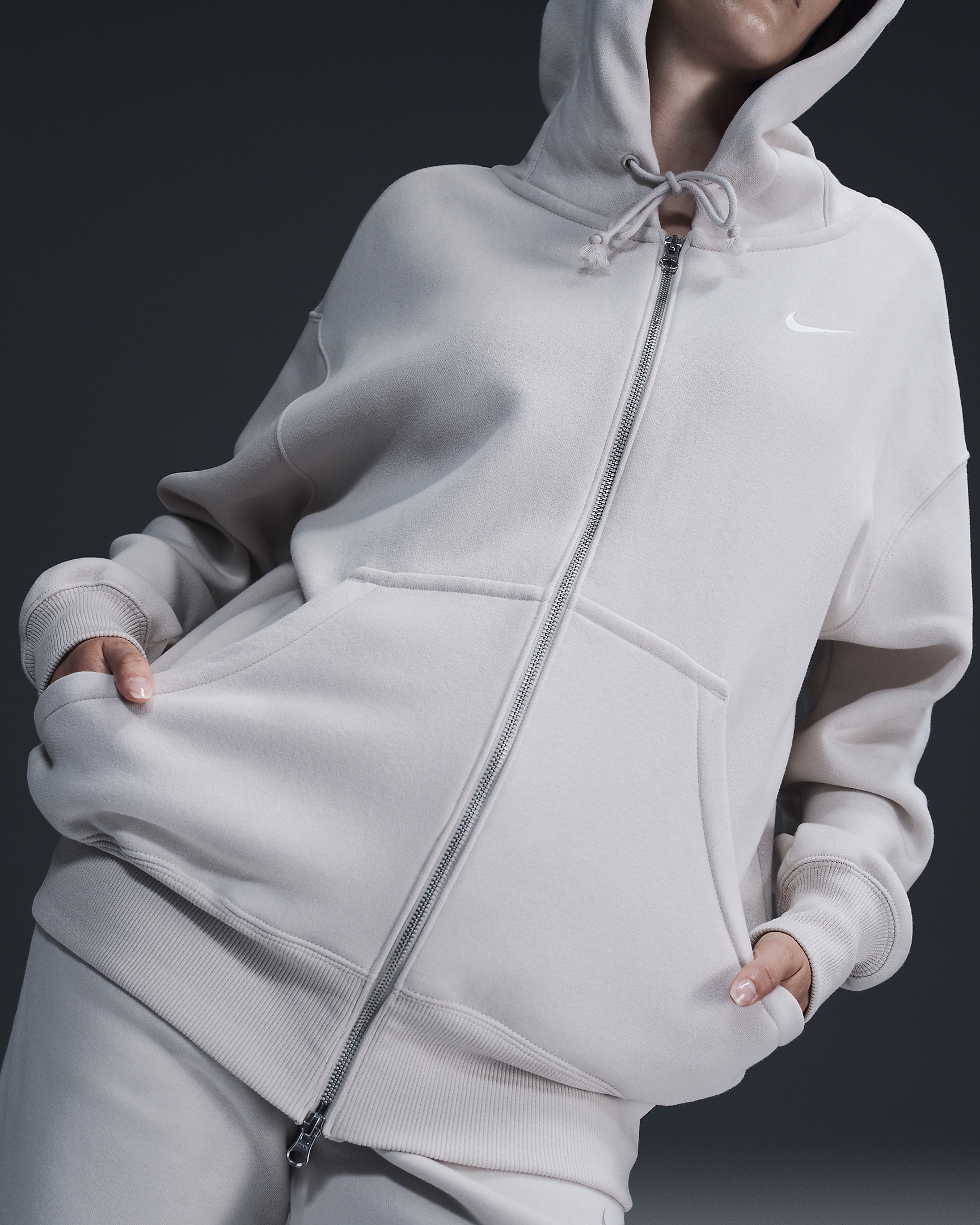 Nike Sportswear Phoenix Fleece Women's Oversized Full-Zip Hoodie - 3