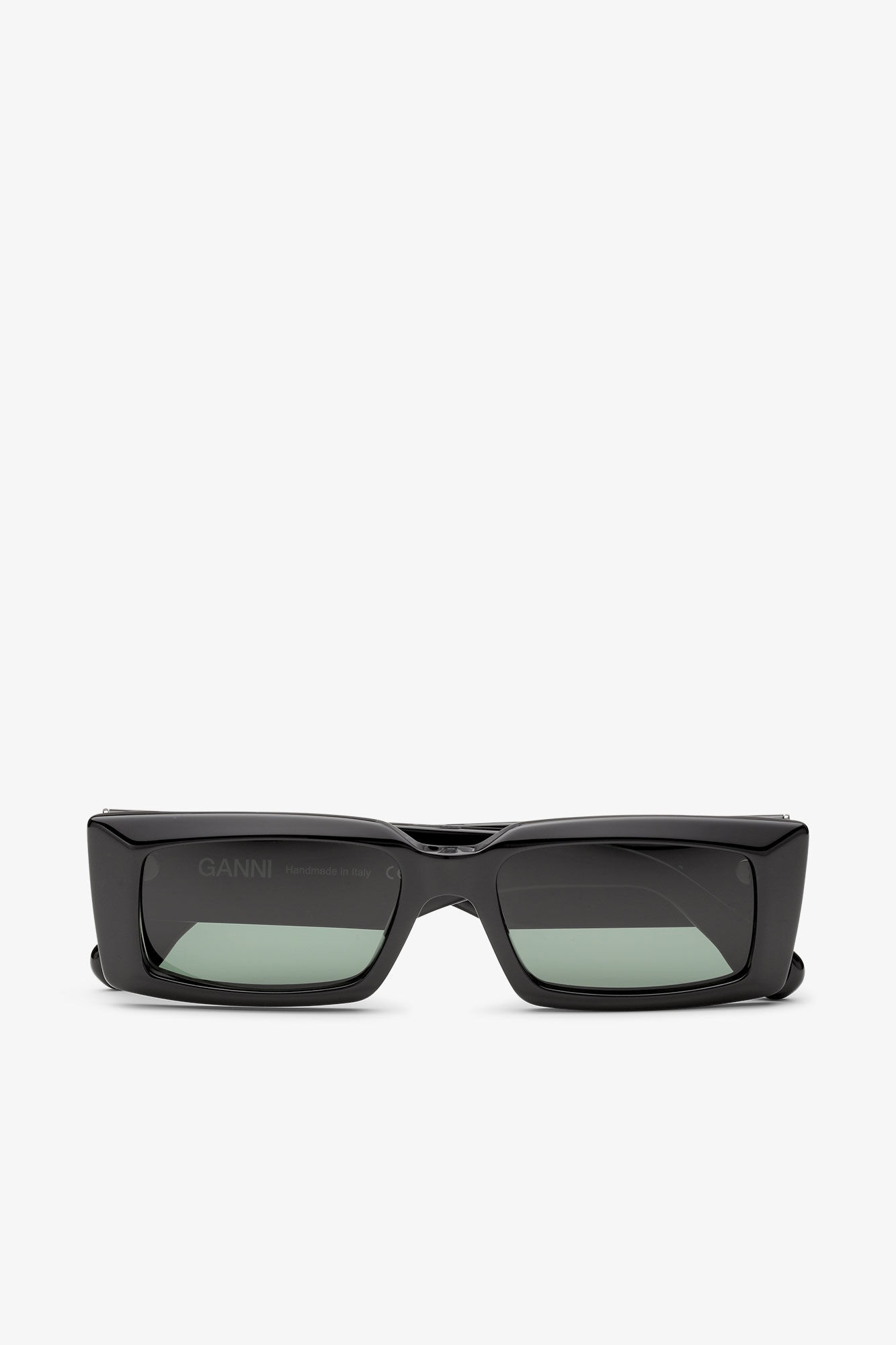 BLACK RECTANGULAR SUNGLASSES - 1