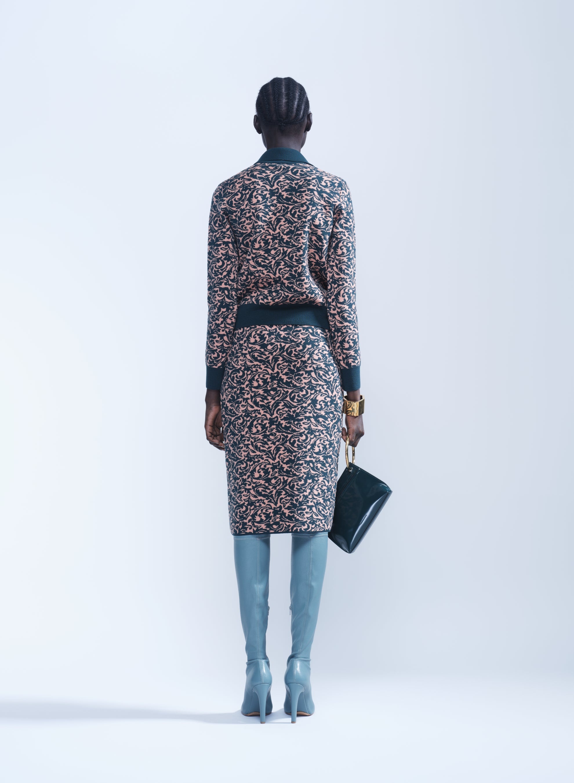 PRINTED WOOL SKIRT - 4