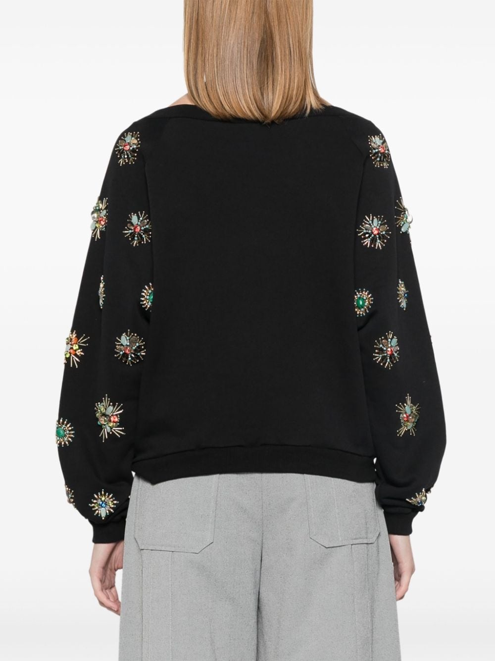 embroidered sweatshirt - 4