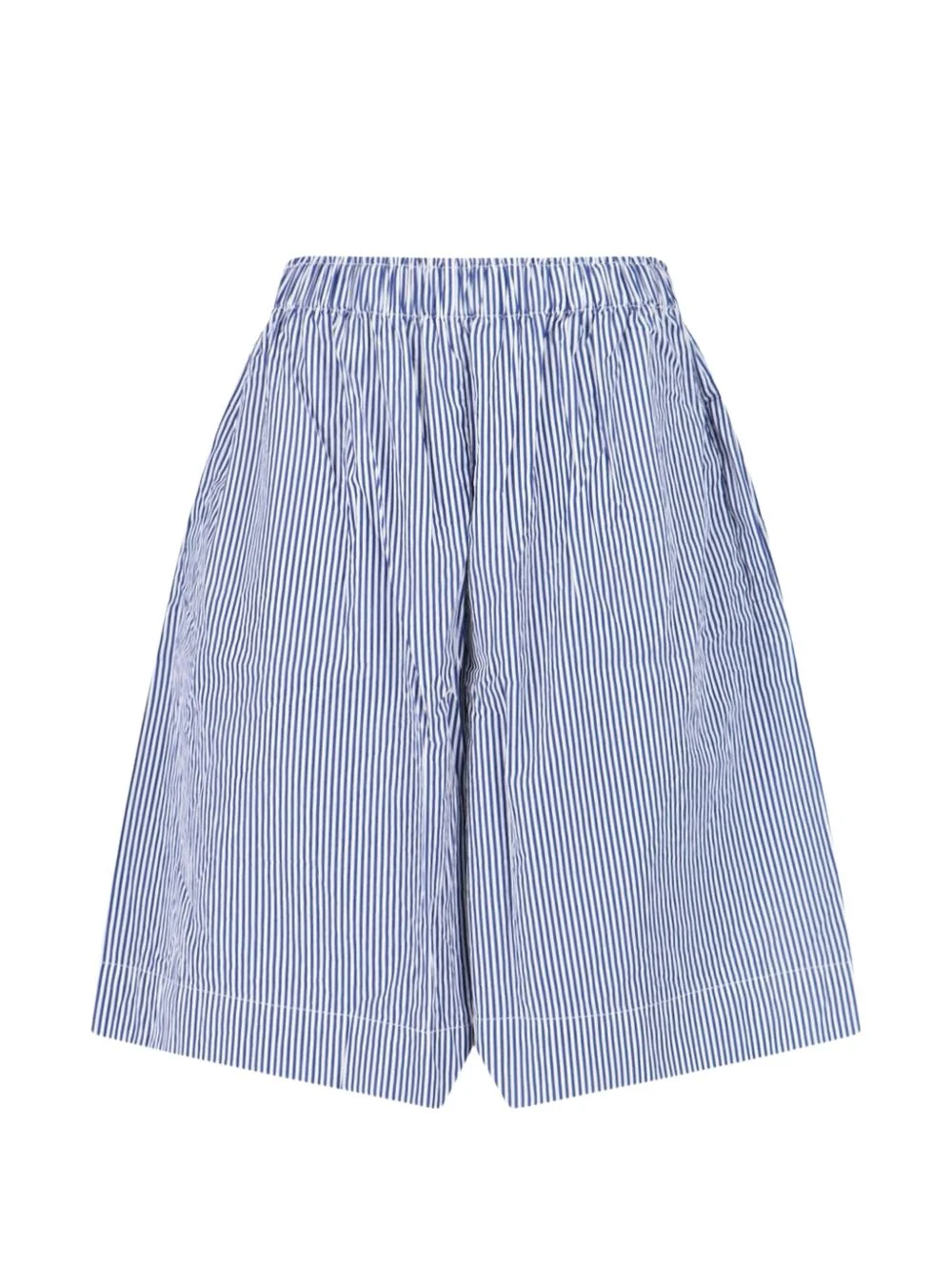 striped elasticated shorts - 1