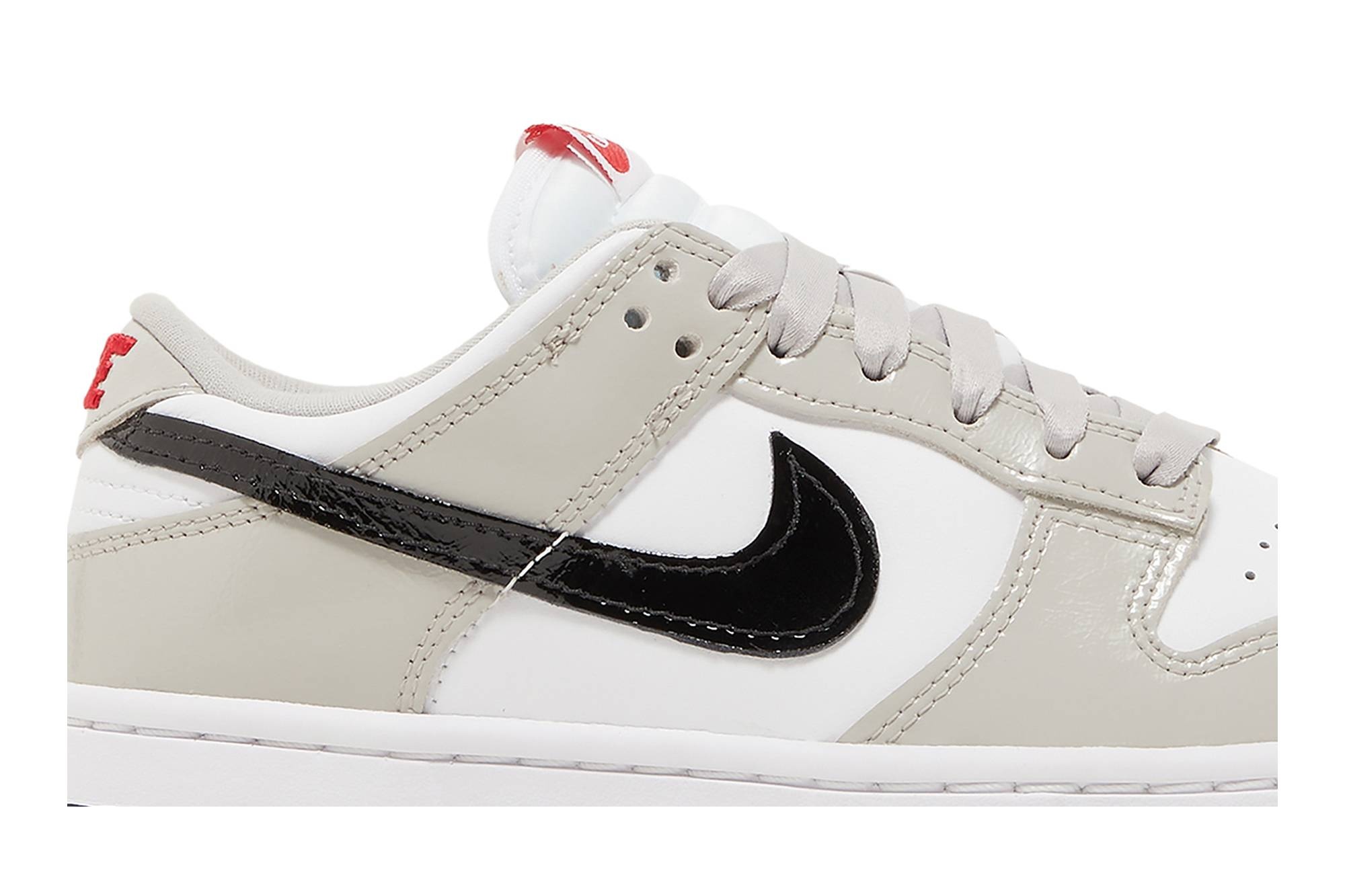 Nike Wmns Dunk Low 'Light Iron Ore Black' | goat | REVERSIBLE