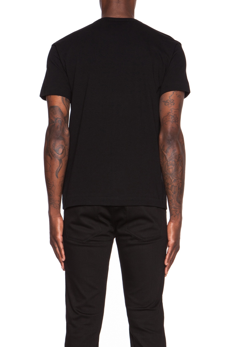Red Emblem Cotton Tee - 4